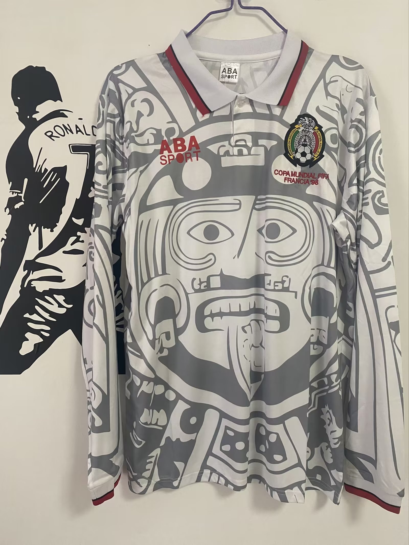 1998 Mexico Away Long Sleeve Retro Shirt