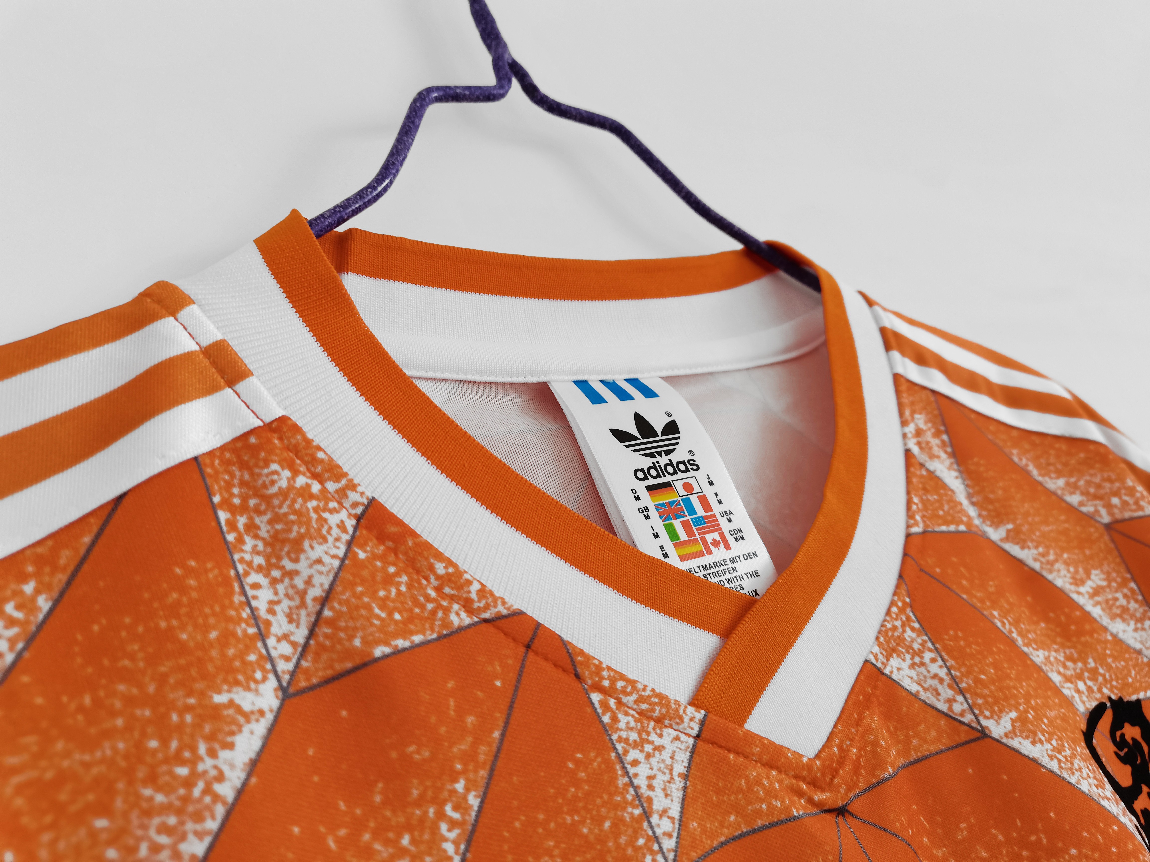 1988 Netherlands Home National Team Retro Football Jersey
