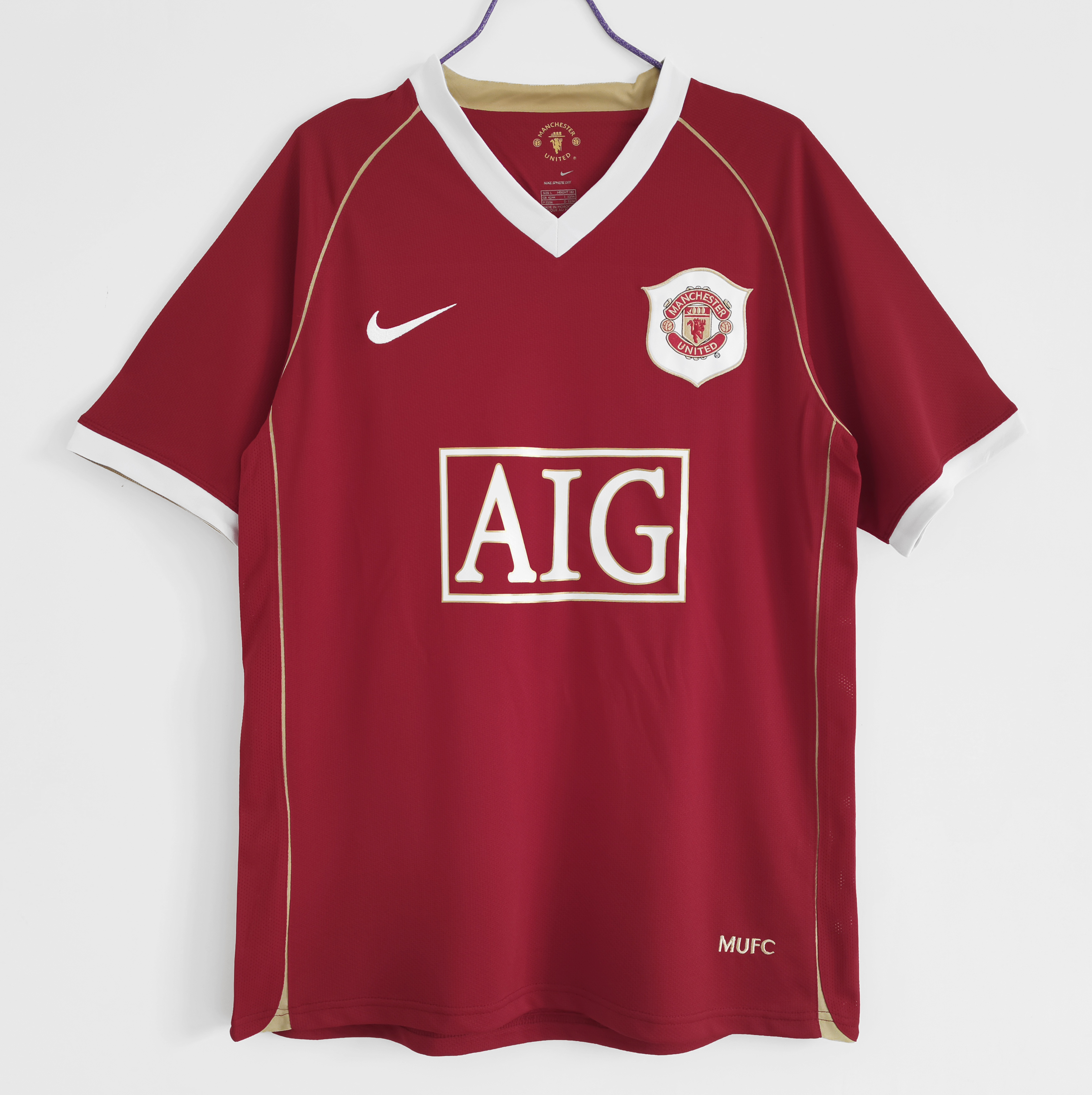 2006-07 MUFC Manchester United Home Retro Football Shirt