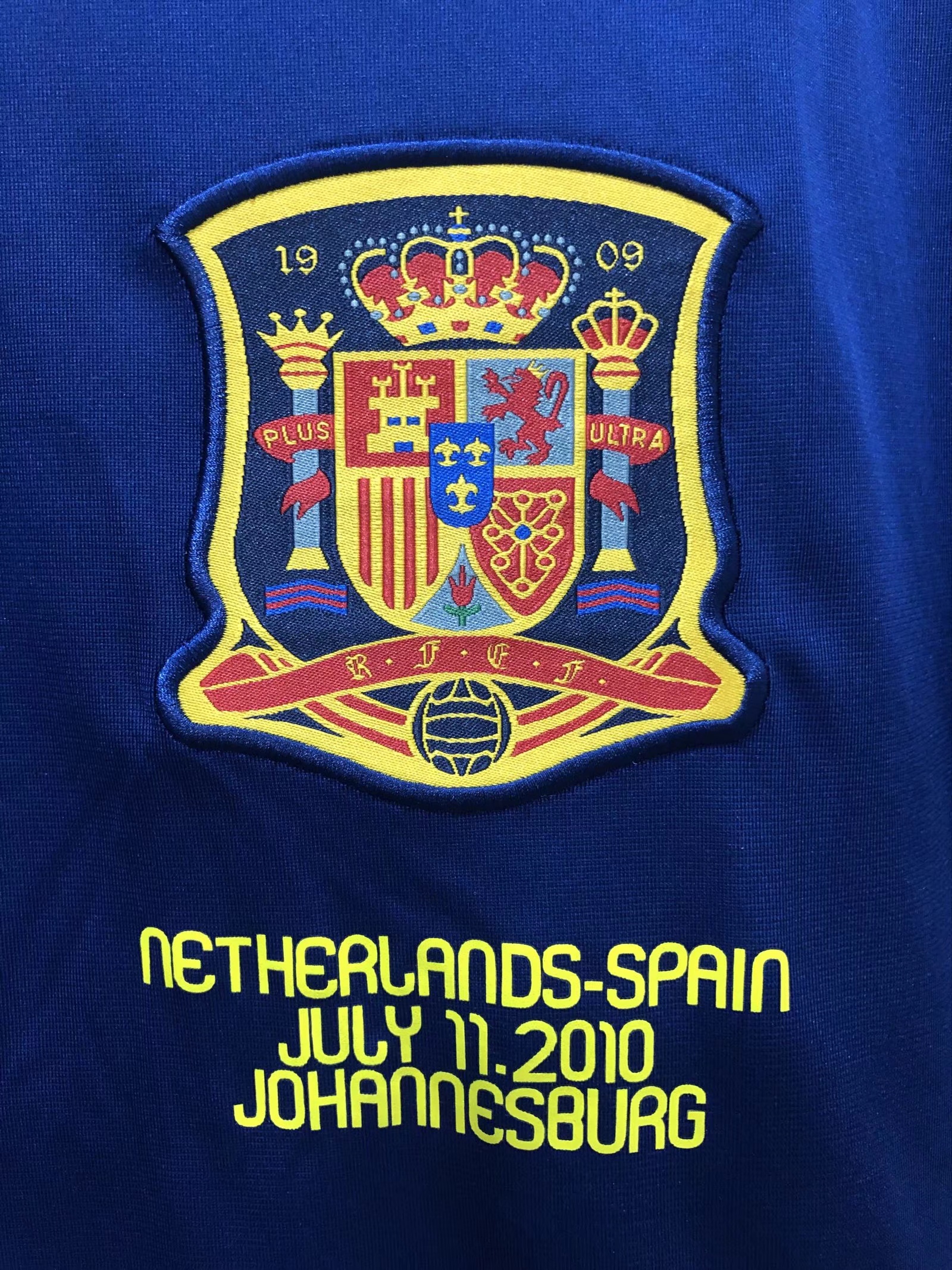 2010 Spain away national team retro football jersey