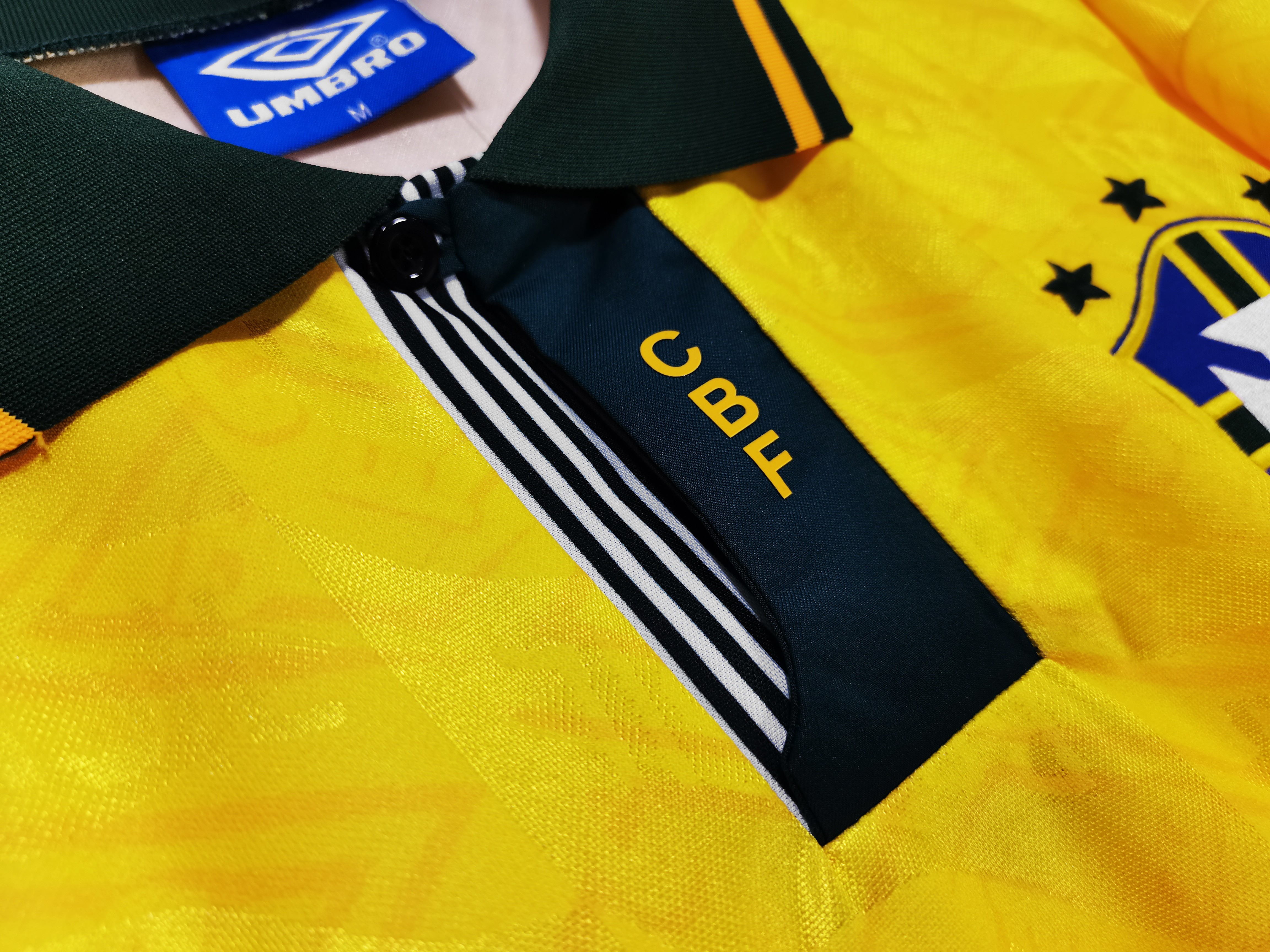 1991/93 Brazil home national team retro jersey