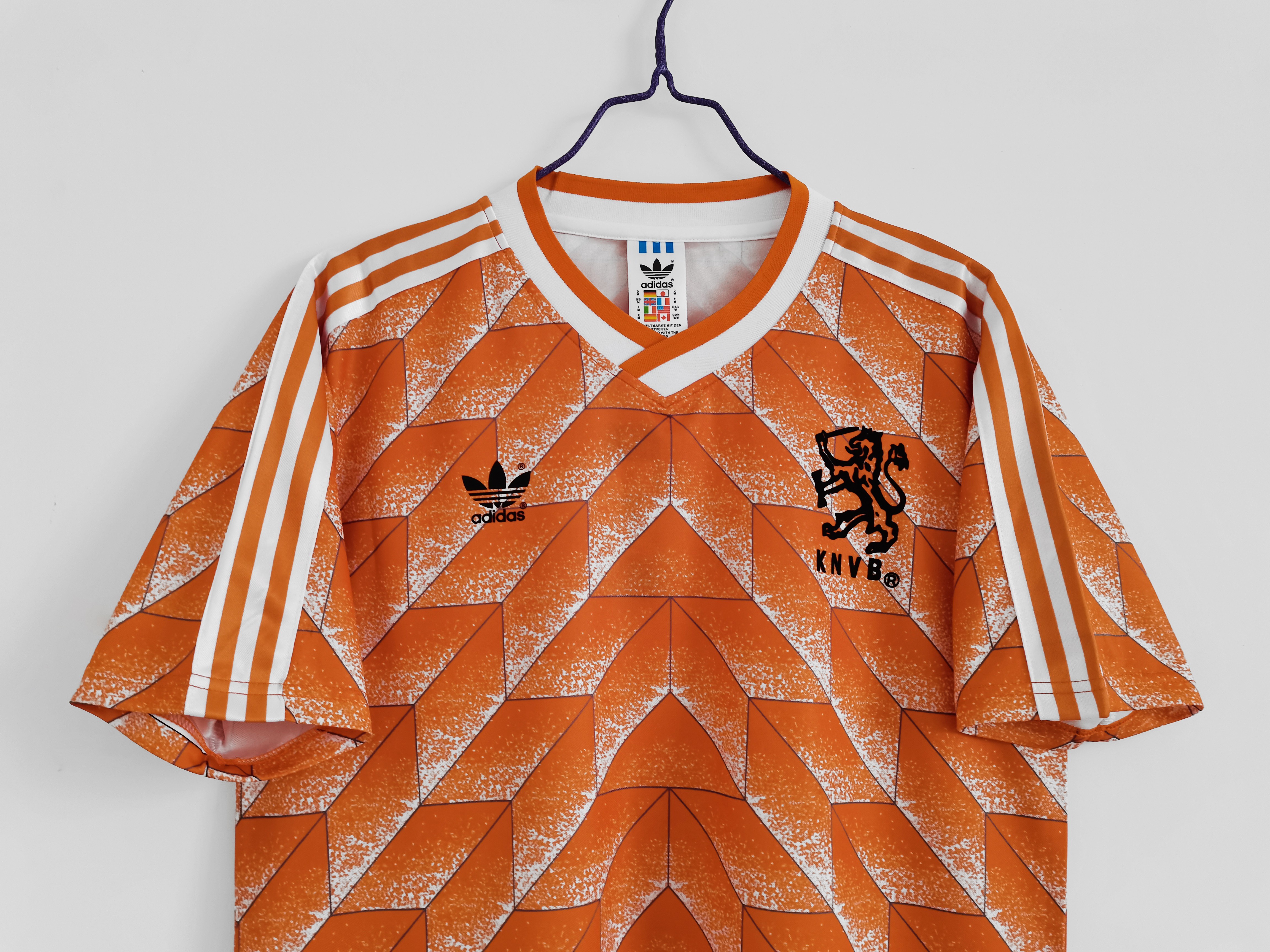 1988 Netherlands Home National Team Retro Football Jersey