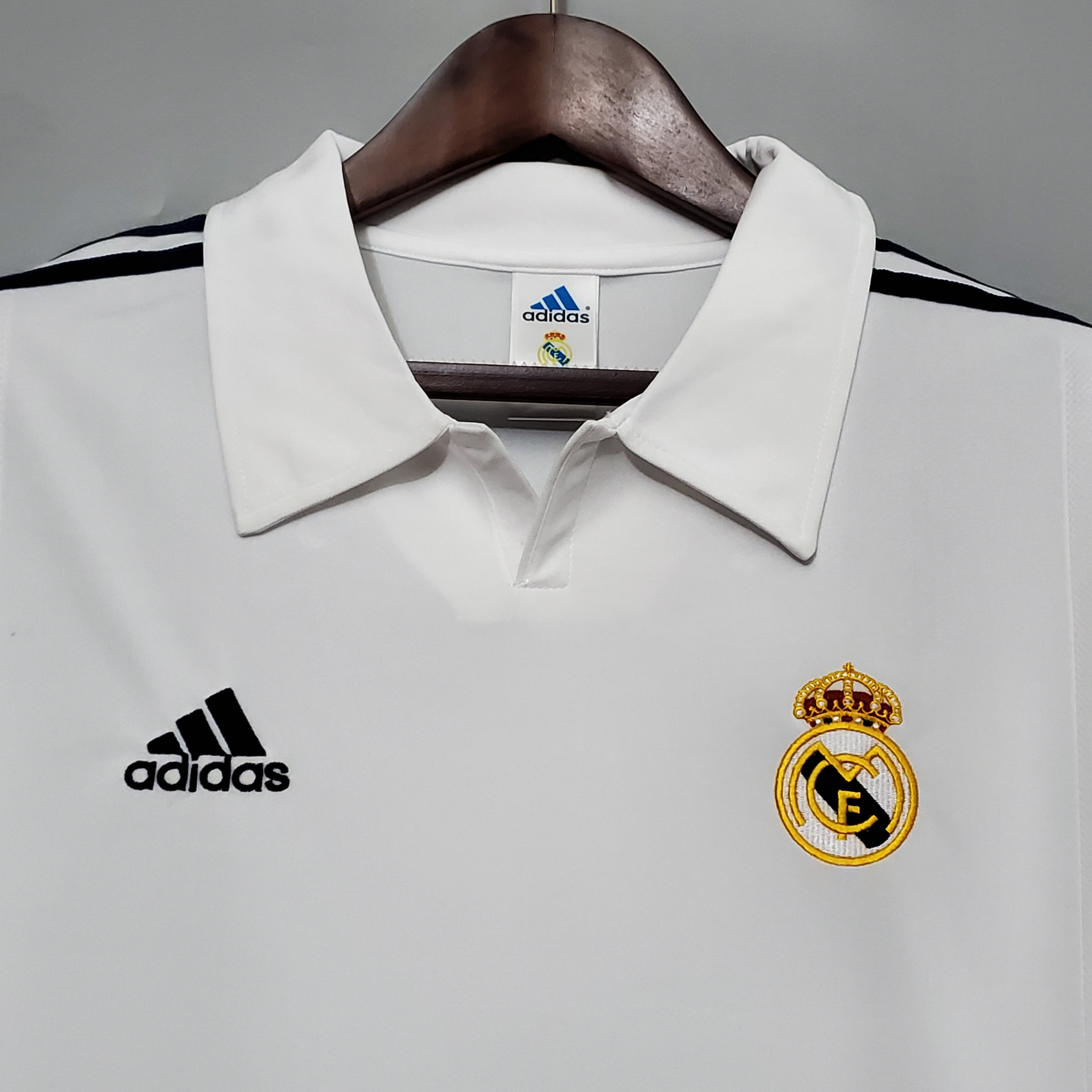 2002 Real Madrid Home Long Sleeve Vintage Jersey