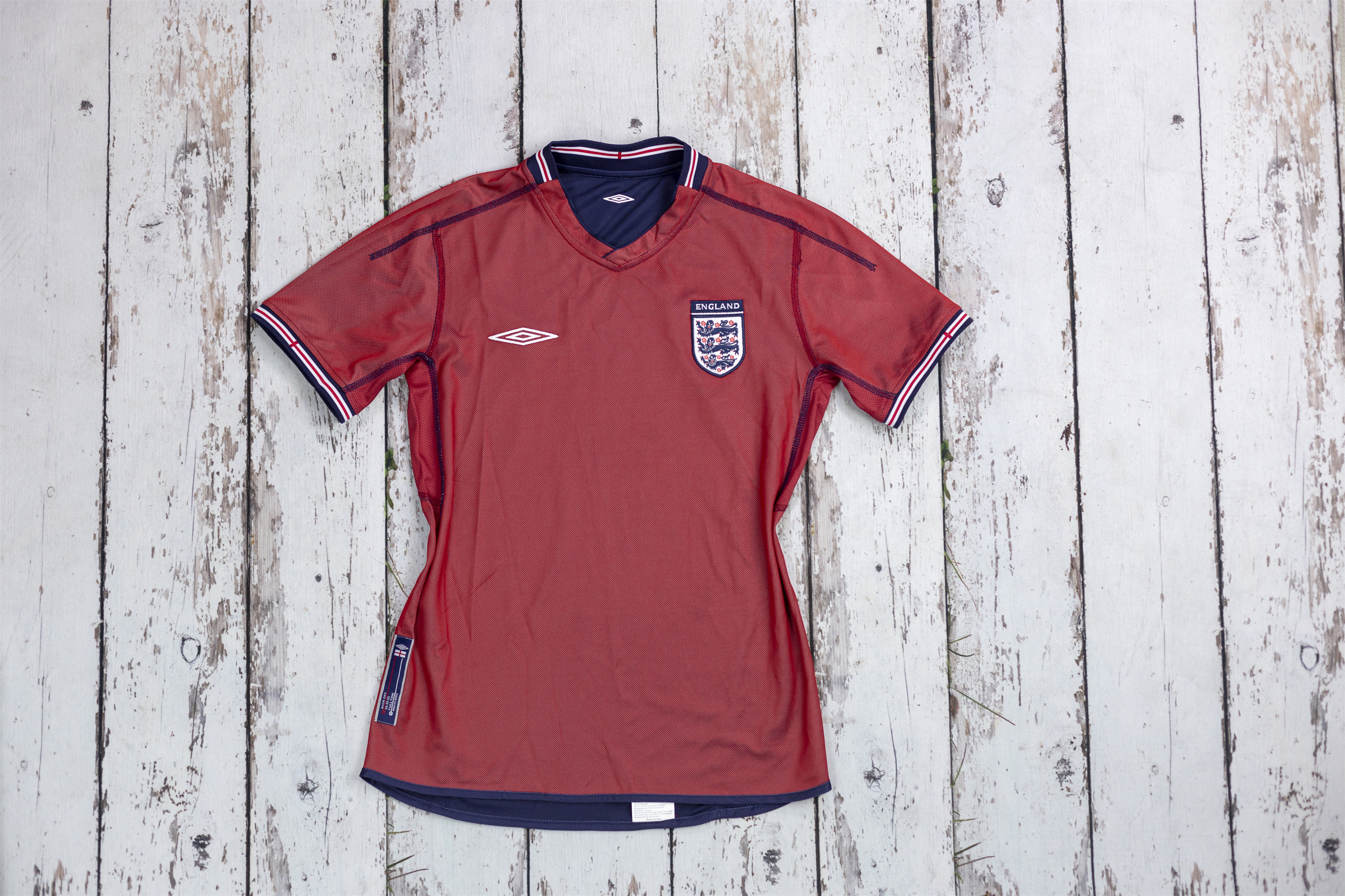 2002 England away vintage shirt