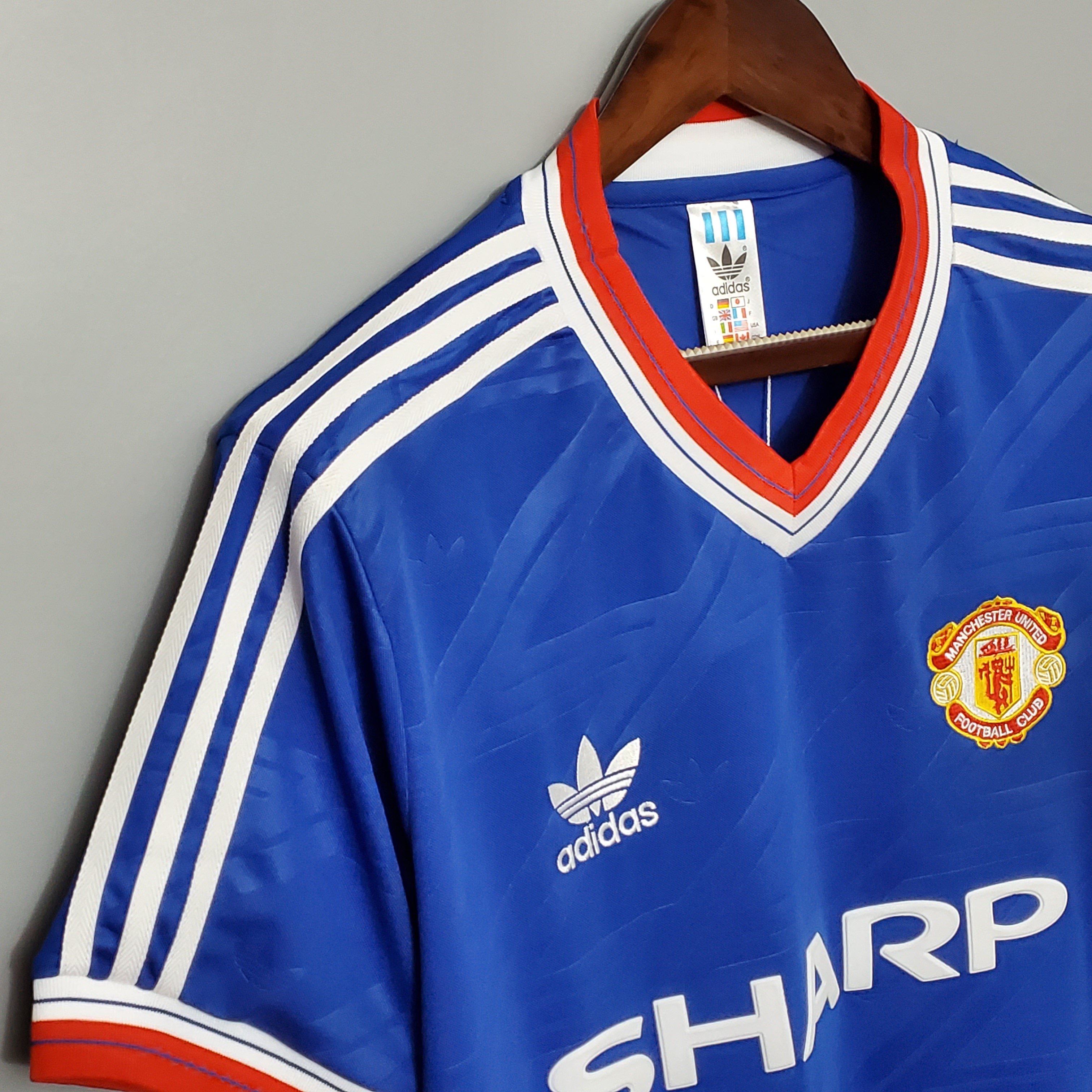1986 Blue Manchester United Retro Shirt Fan Edition M-U