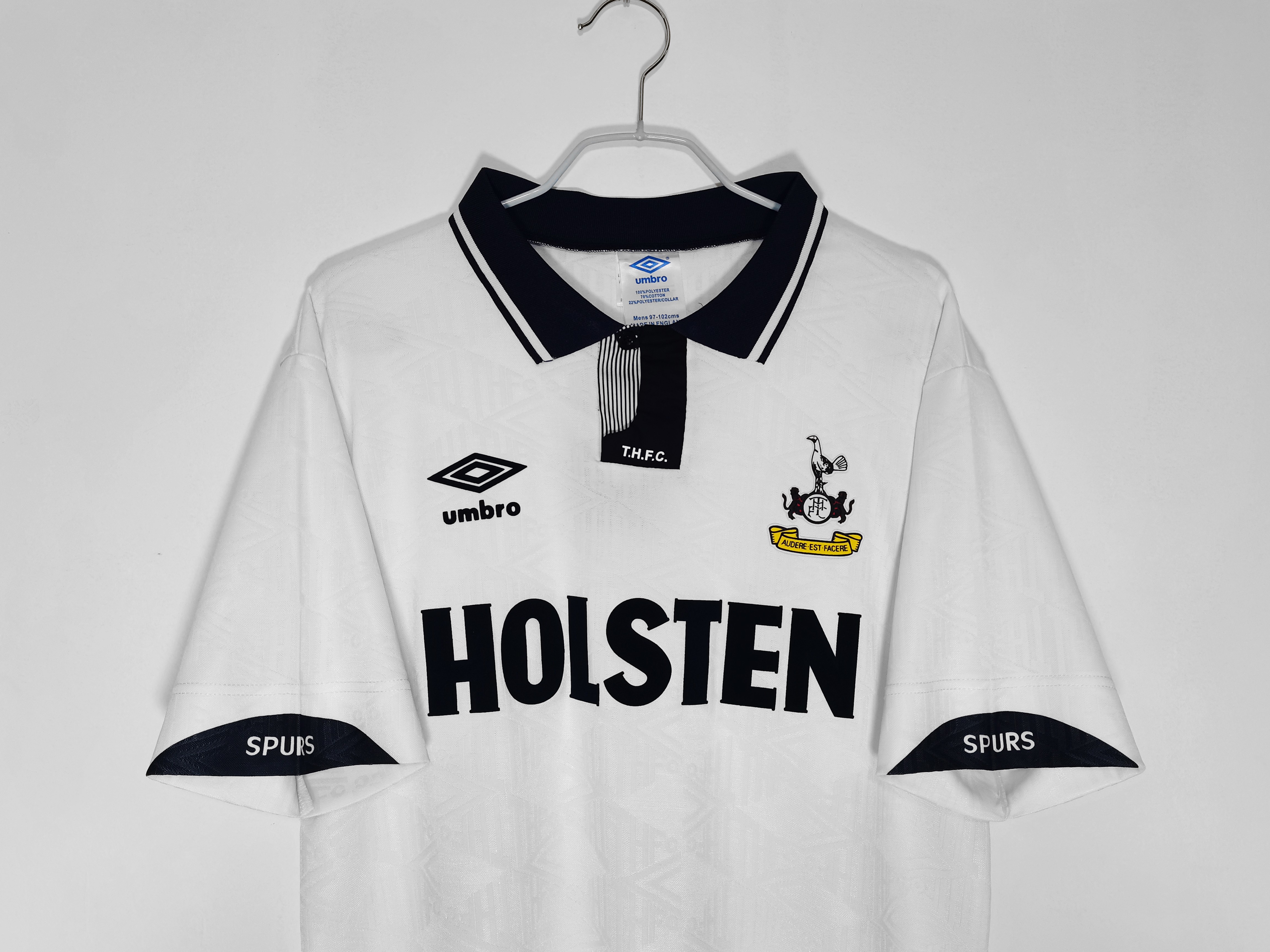 1992/94 Tottenham Home Retro Football Shirt