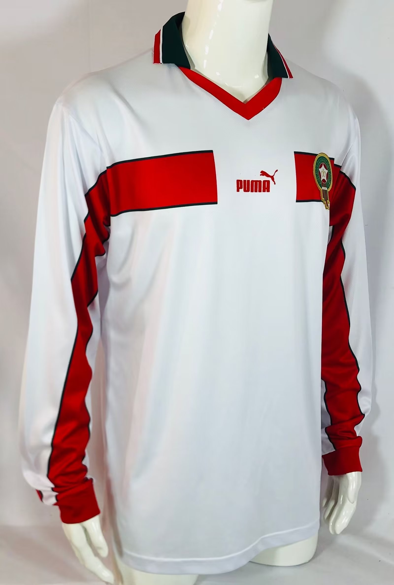 1998 Morocco Away Long Sleeve National Team Retro Football Jersey