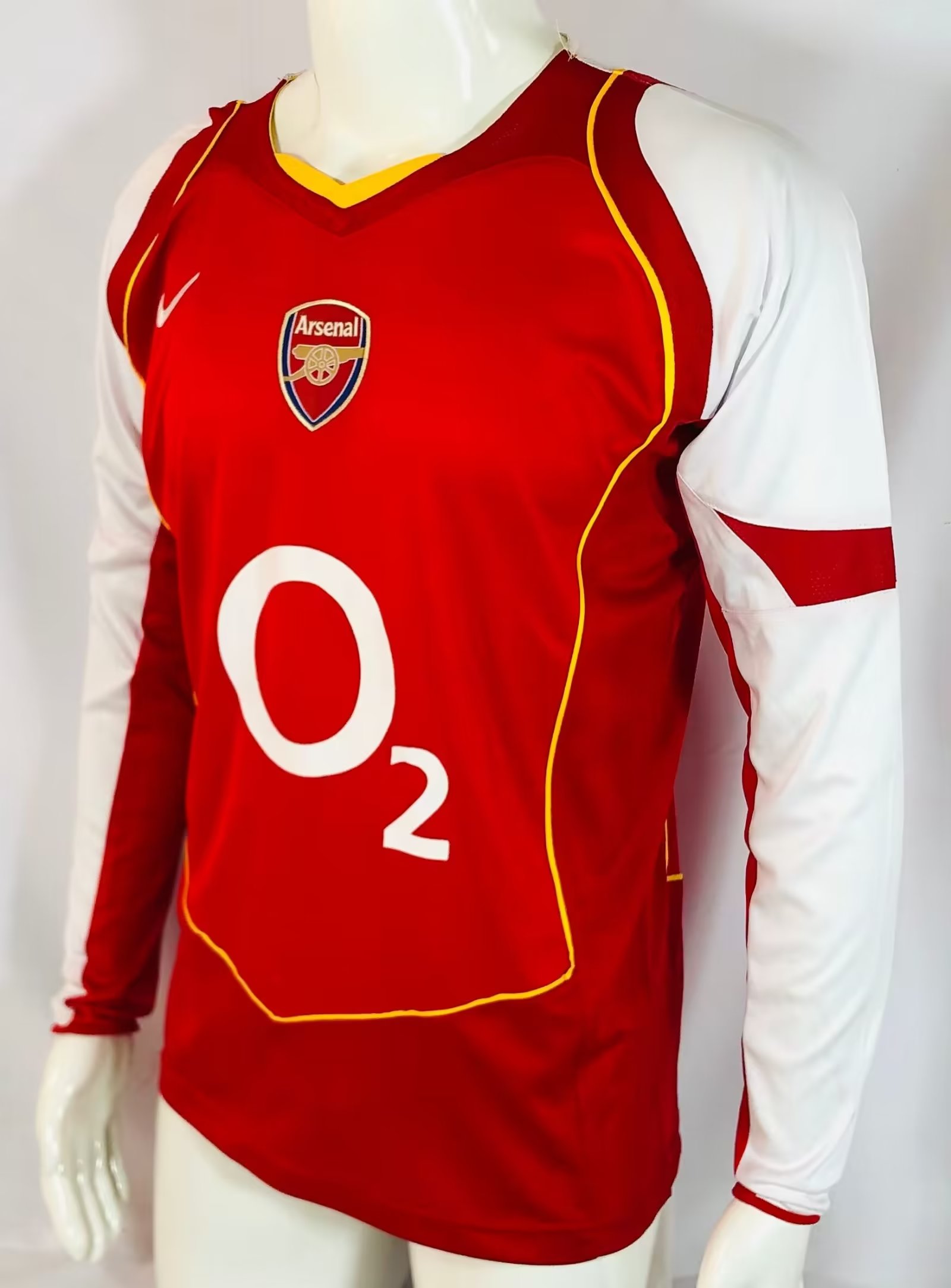 2004/05 Arsenal Home Long Sleeve Retro Football Shirt