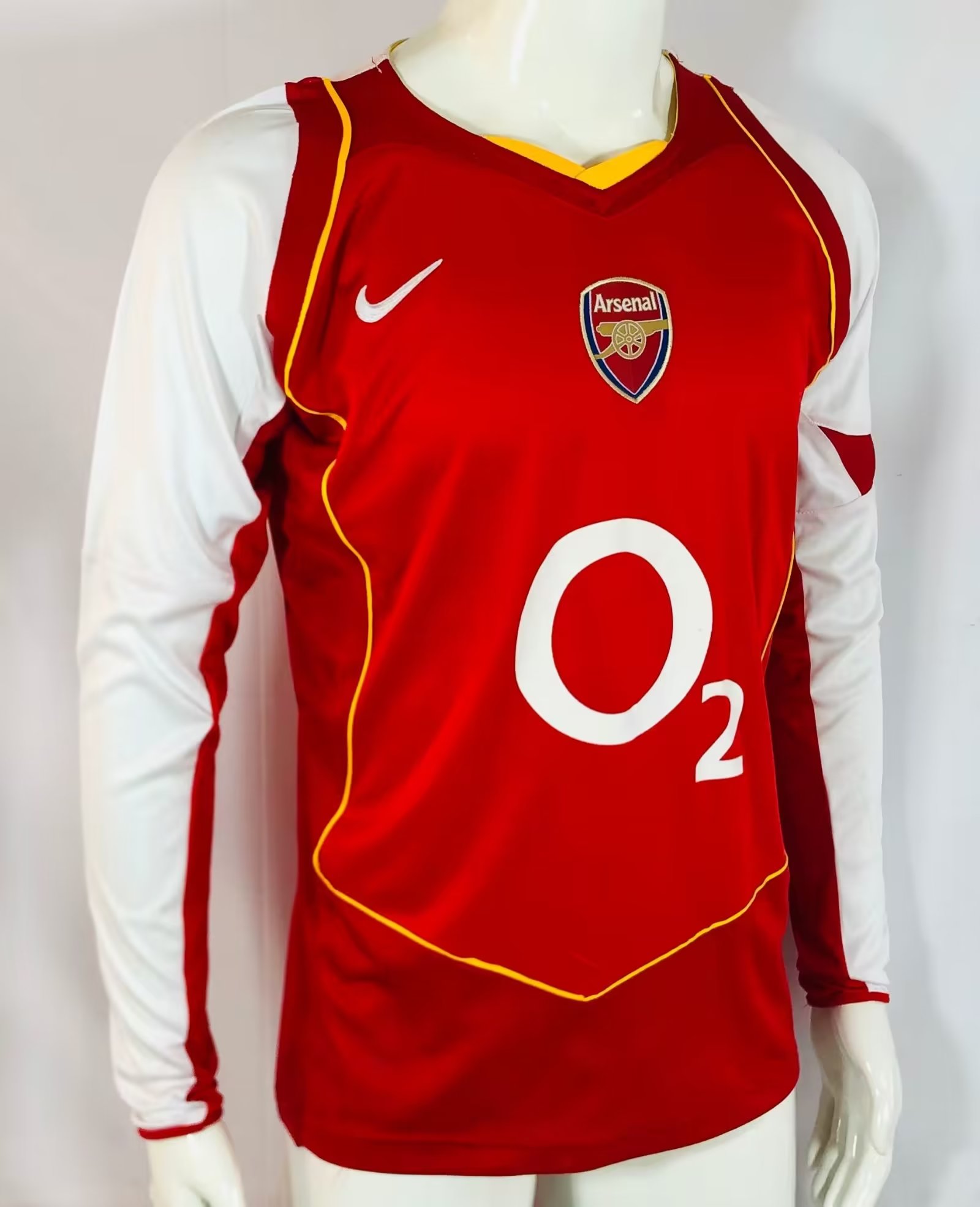 2004/05 Arsenal Home Long Sleeve Retro Football Shirt