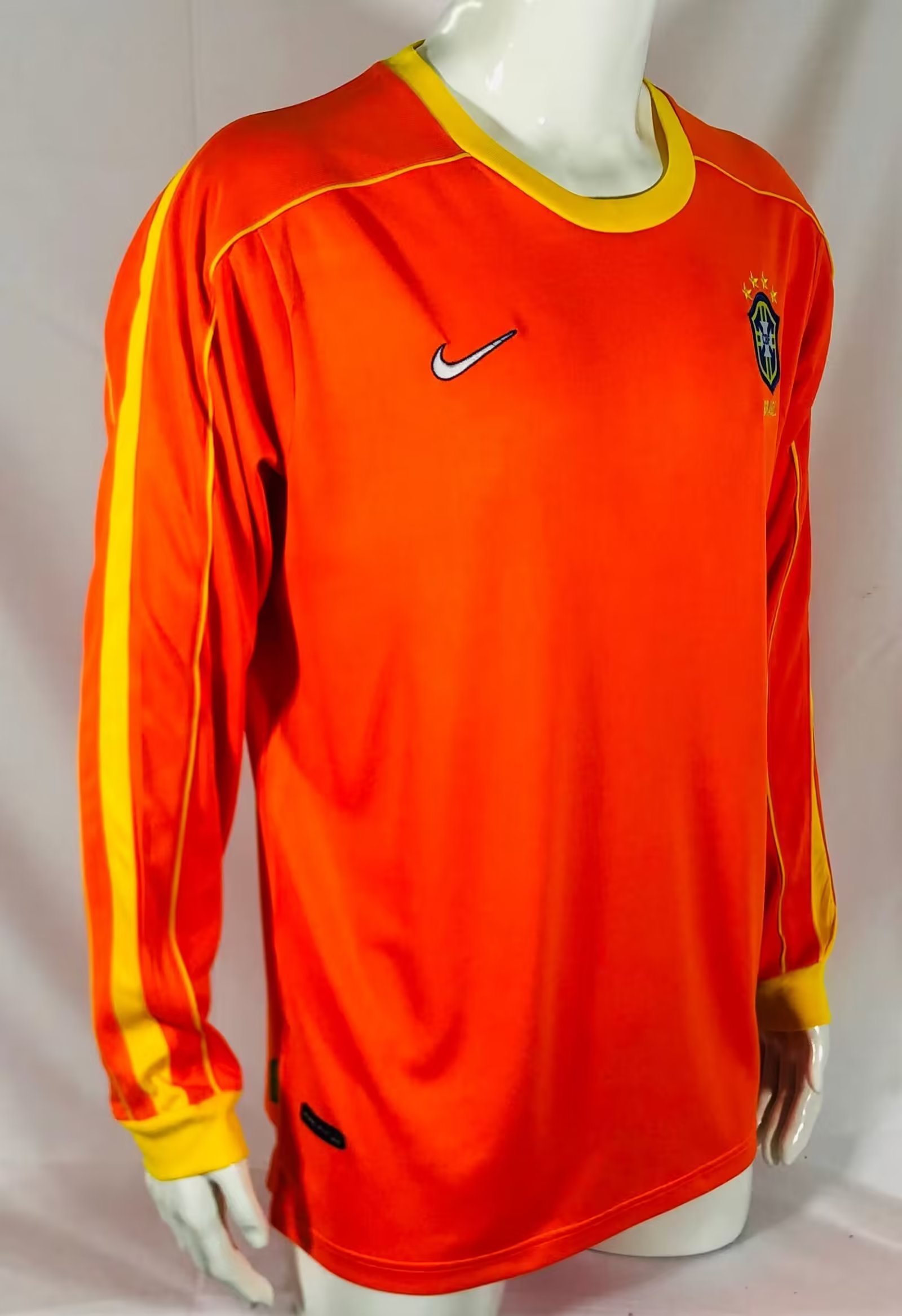 1998 Brazil Goalkeeper National Team Long Sleeve Retro Shirt