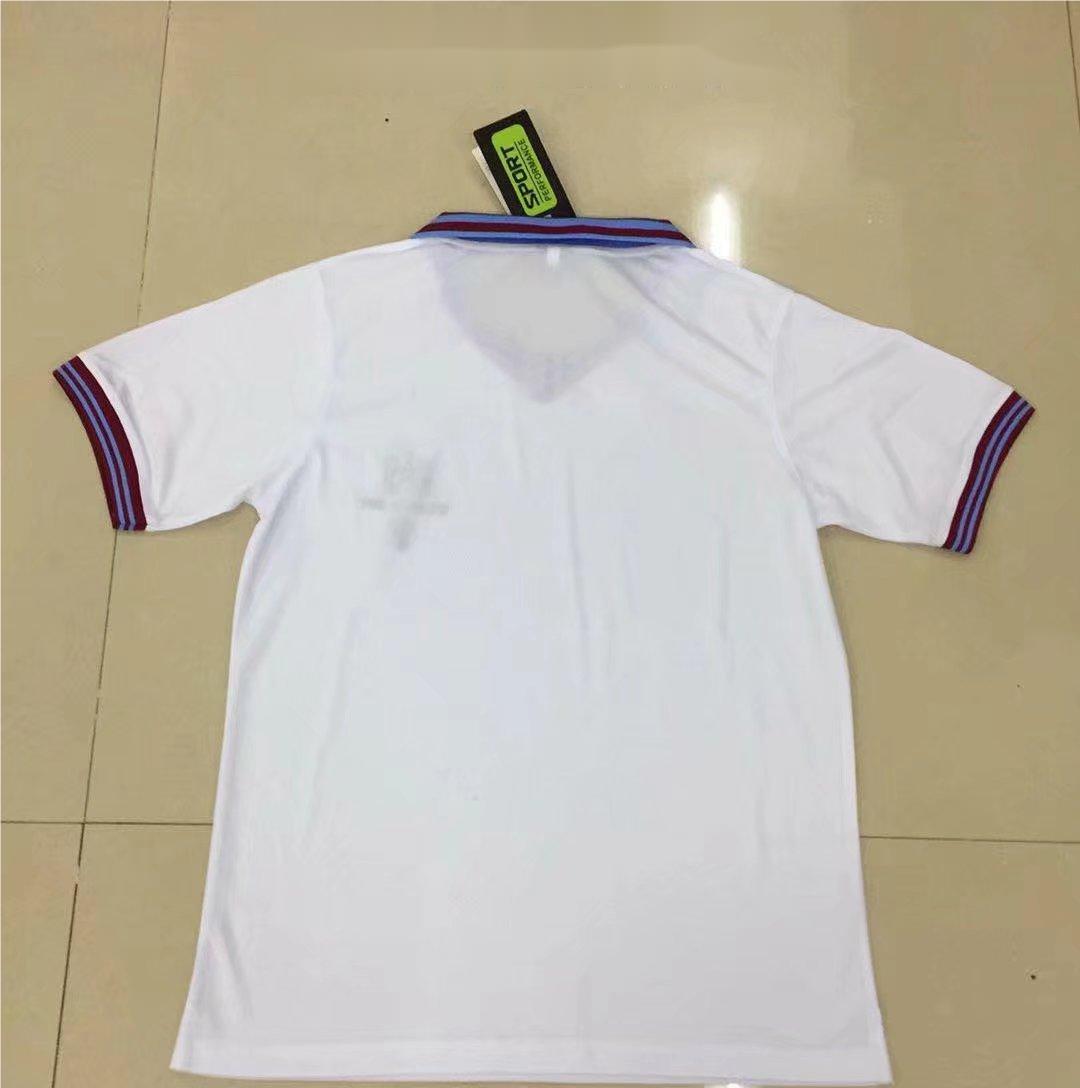 1982 West Ham United White Vintage Shirt  