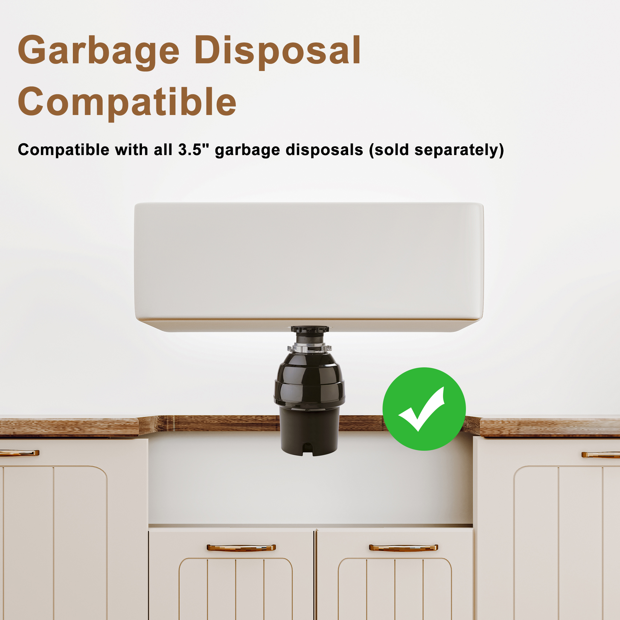 33 in. Double Bowl Fireclay Farmhouse Apron Kitchen Sink with Striped Design Reversible Installation, with Grid and Drainer, cUPC Certified, in Black/Gray/White