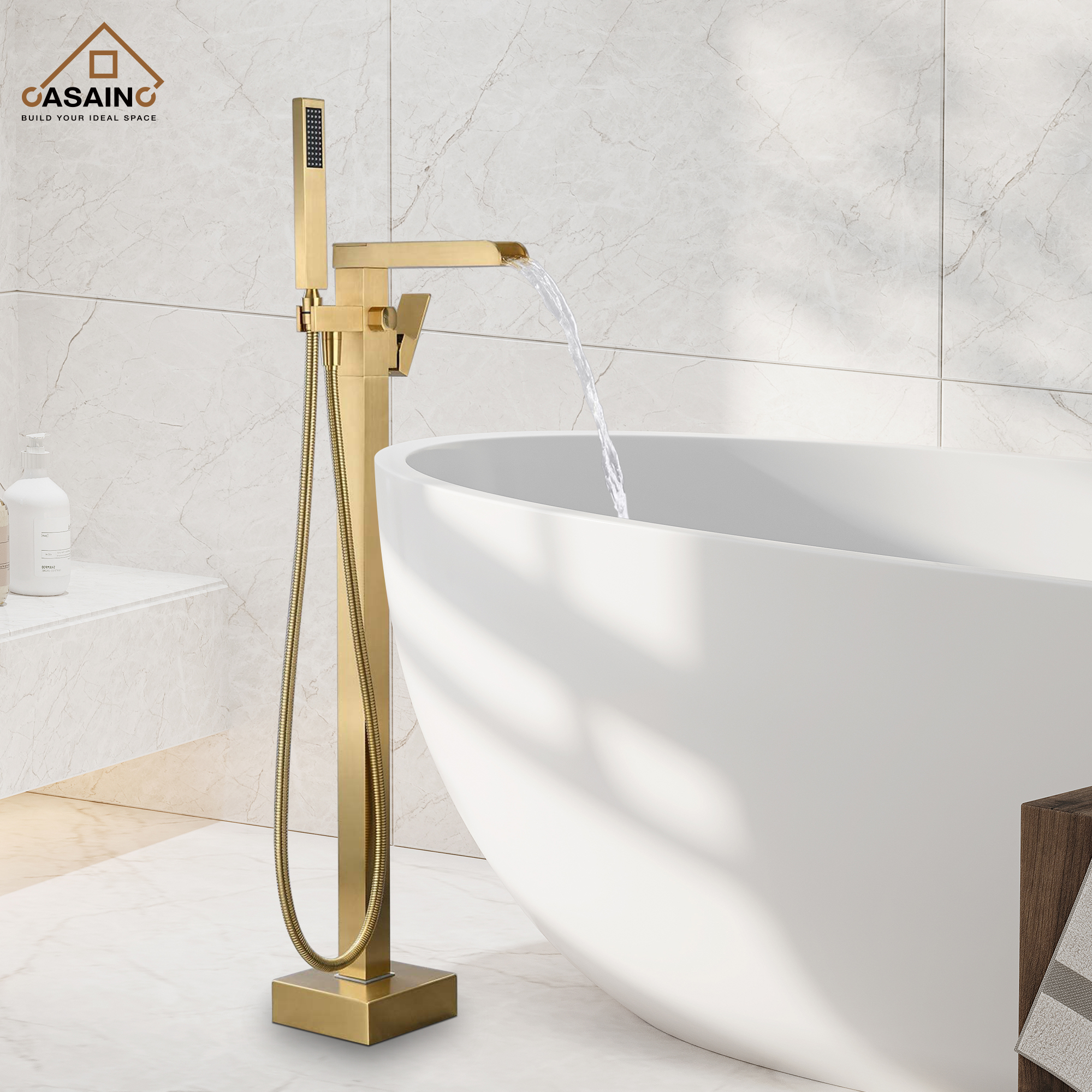 CASAINC Single Hand Shower Faucet in Brushed Nickel and More