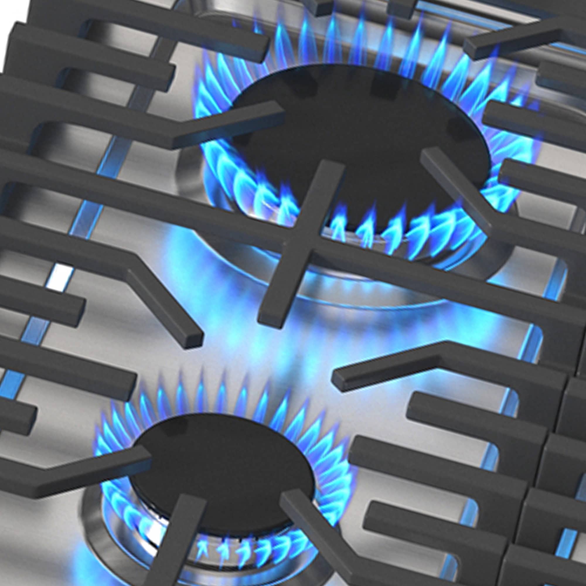 Built-in 30 in. Gas Cooktop in Stainless Steel with 5 Burners including Power Burners and LP Kit, CSA Certified