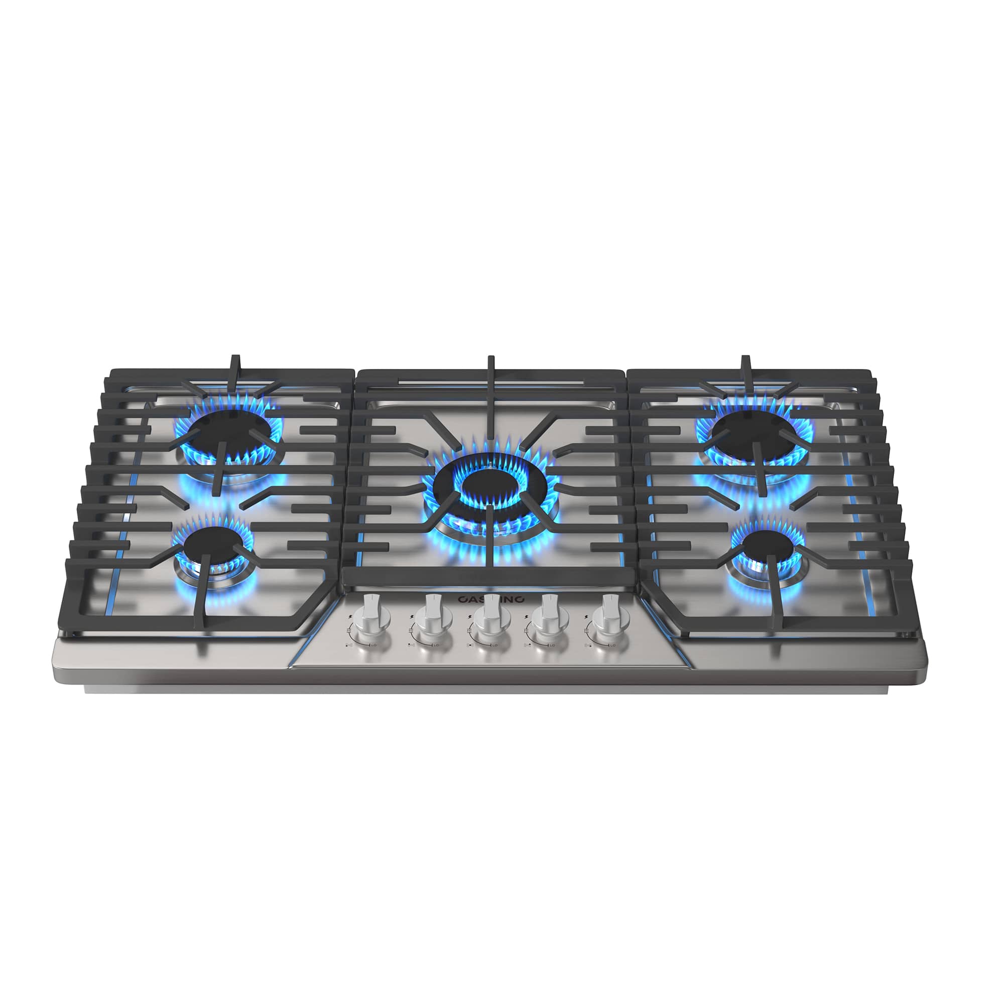 Built-in 30 in. Gas Cooktop in Stainless Steel with 5 Burners including Power Burners and LP Kit, CSA Certified