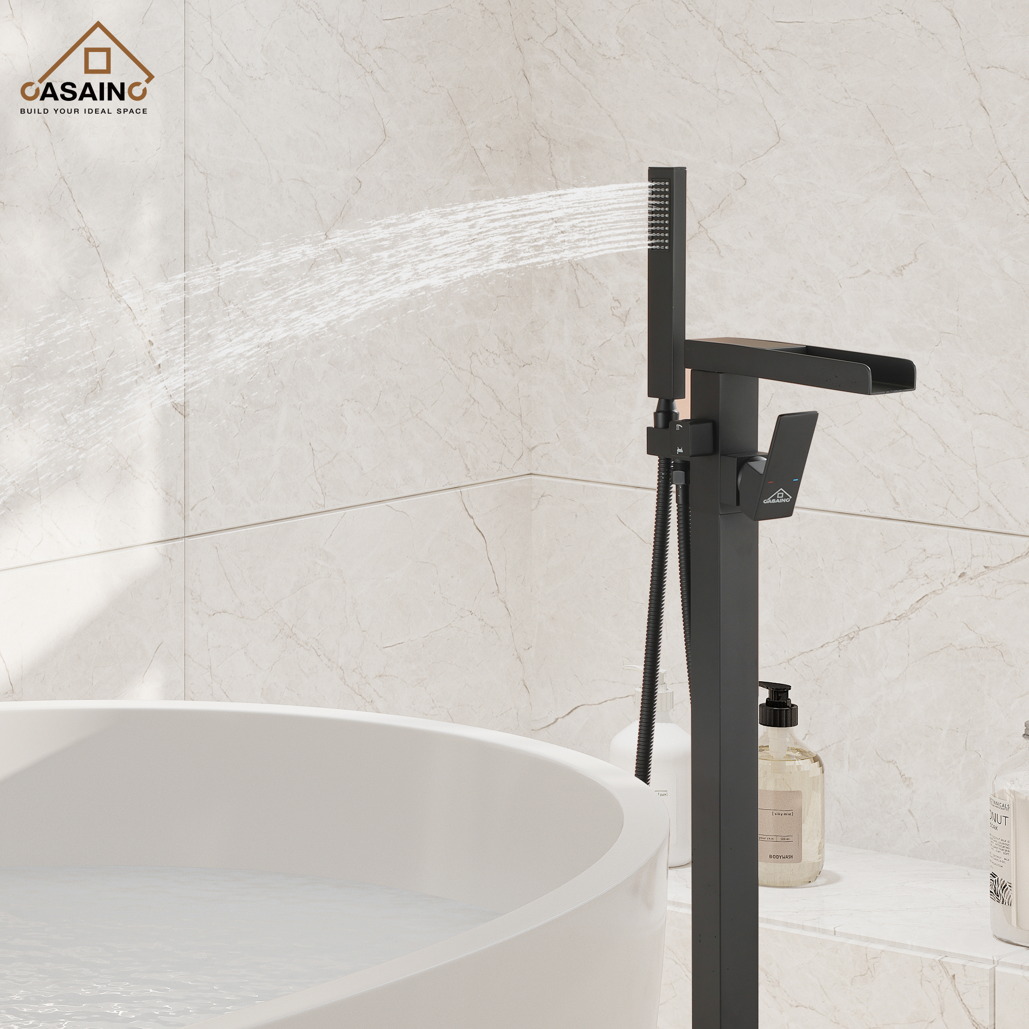 CASAINC Single Hand Shower Faucet in Brushed Nickel and More