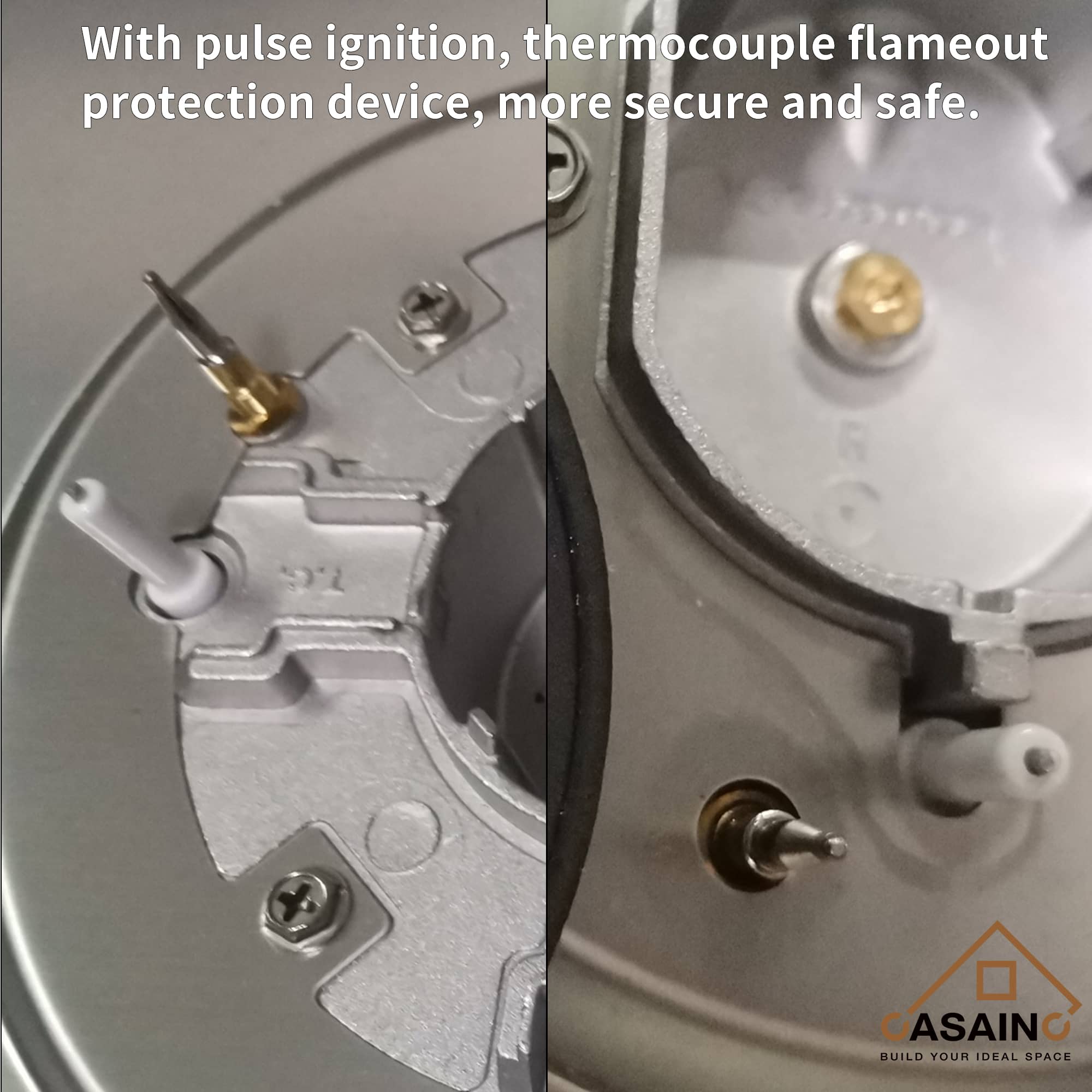 Built-in 30 in. Gas Cooktop in Stainless Steel with 5 Burners including Power Burners and LP Kit, CSA Certified