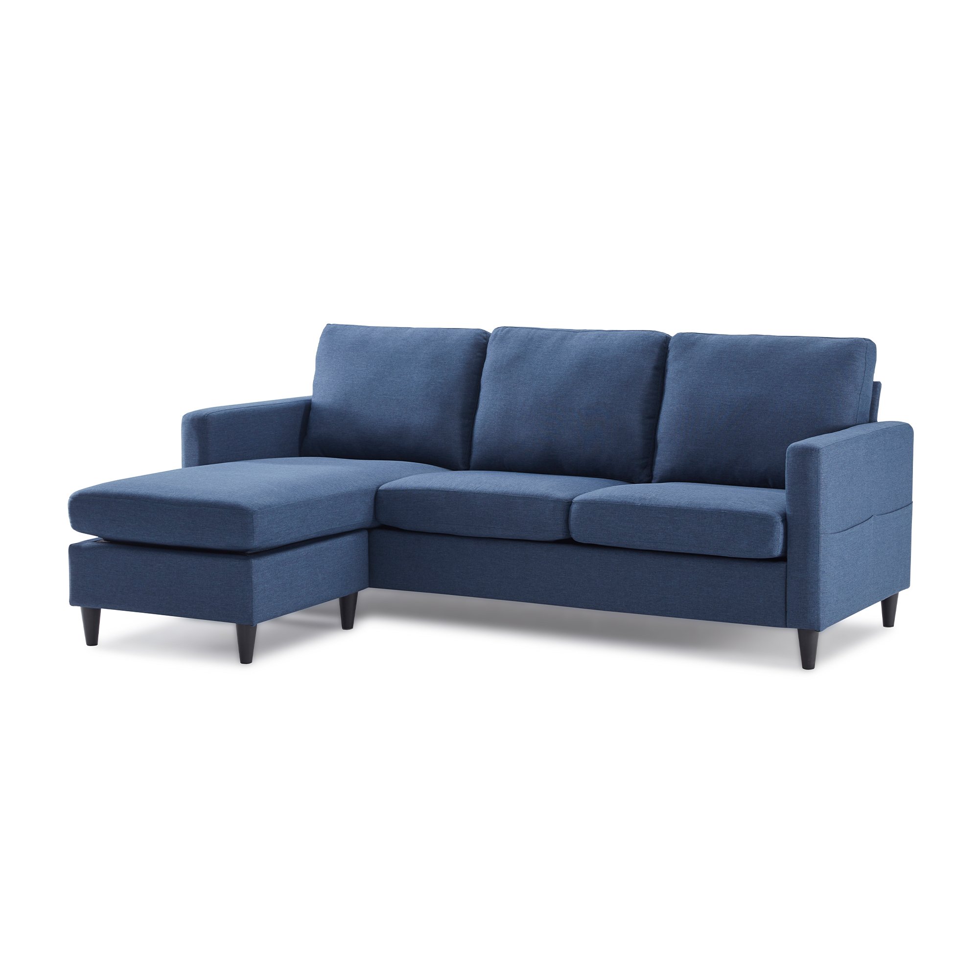 3-Seater Reversible Sectional Sofa with Handy Side Pocket-CASAINC