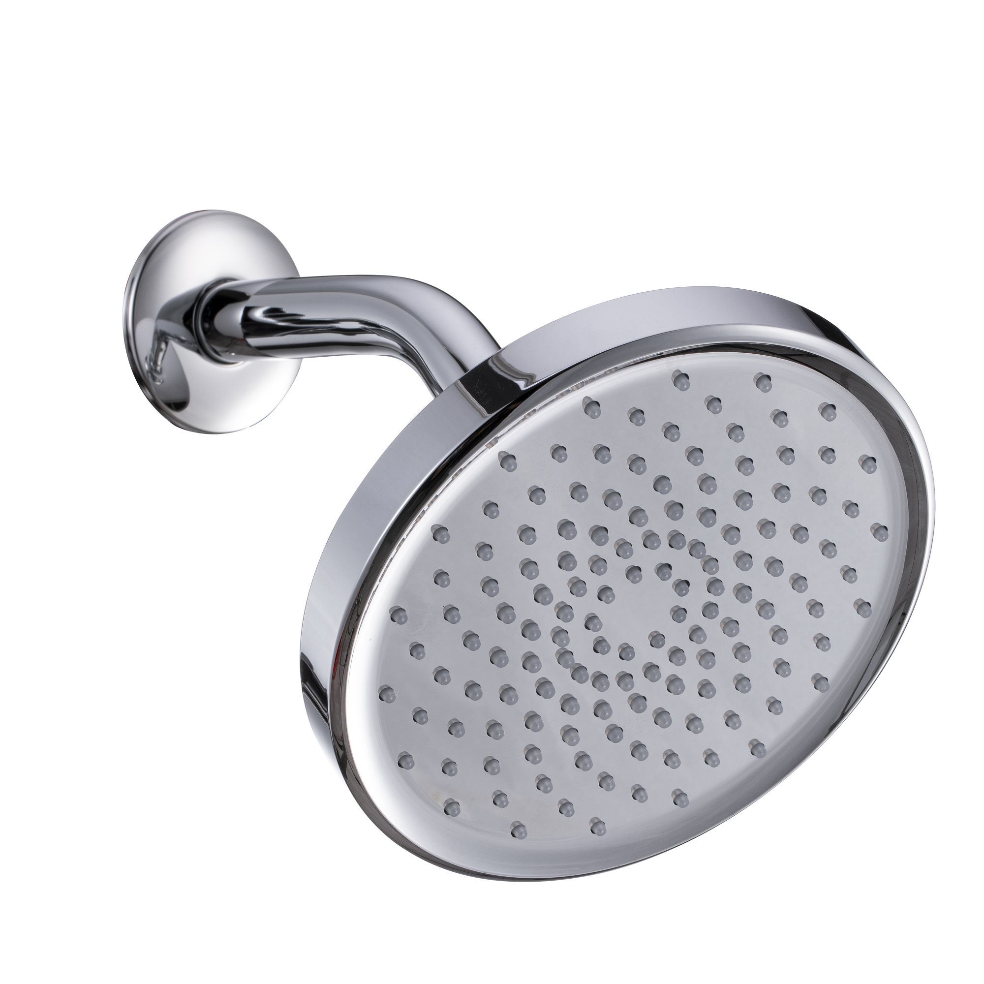 1-Spray Pattern 6 in. Single Wall Mount Fixed Shower Head-CASAINC