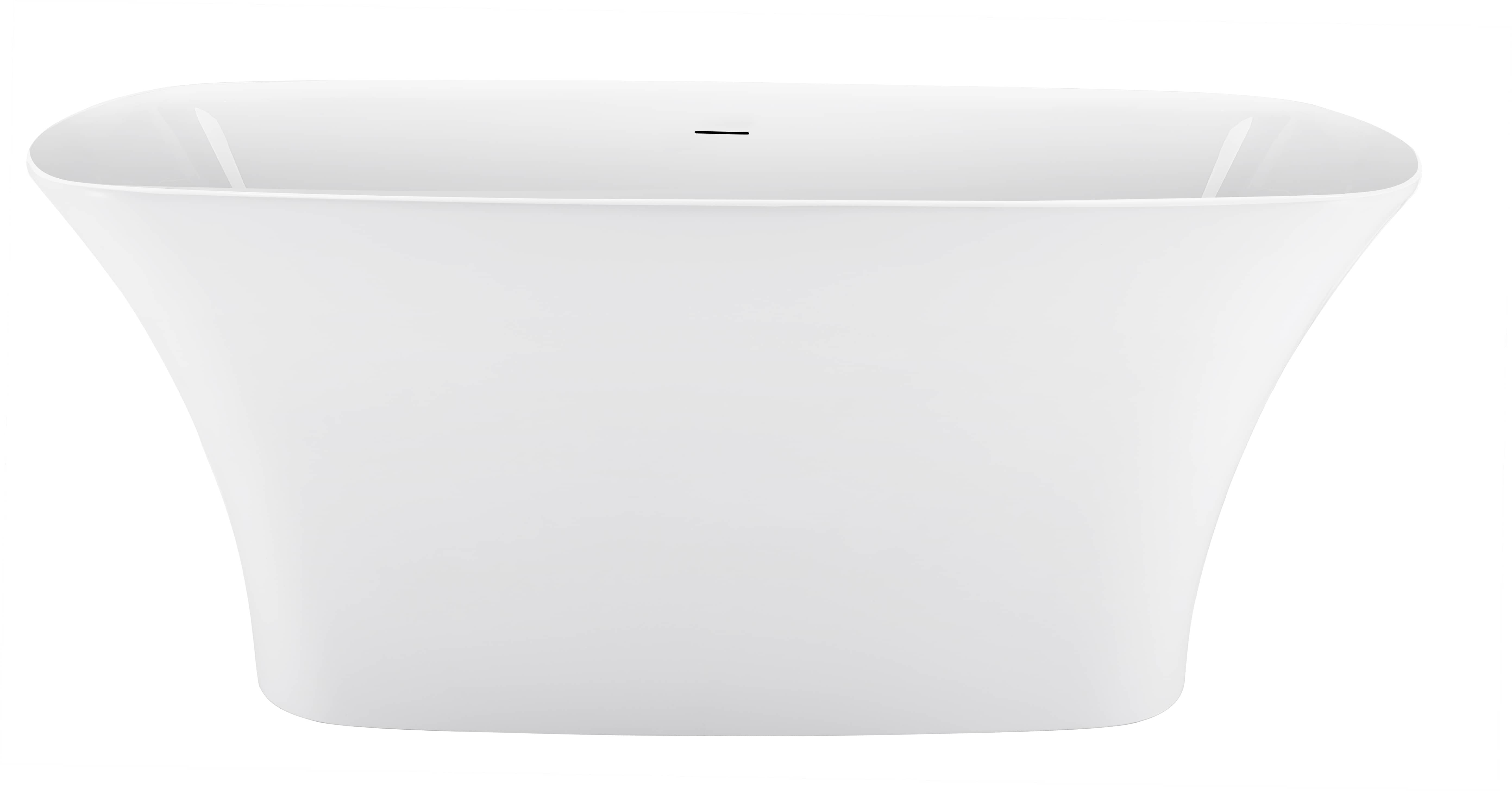 CASAINC 67" 100% Acrylic Freestanding Bathtub in White