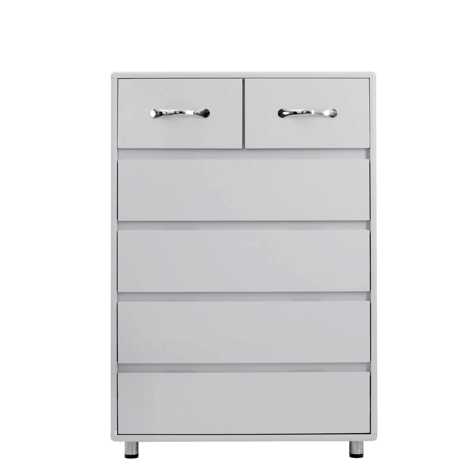 Six drawer side table-Grey-CASAINC