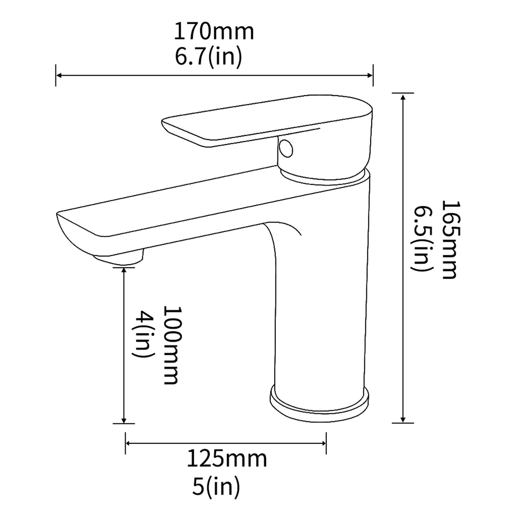 Casainc Single-Handle Bathroom Sink Faucet in Brushed Gold with Water Supply Lines-CASAINC