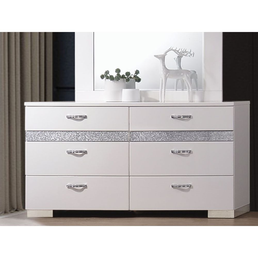 ACME Naima II Dresser in White High Gloss-CASAINC