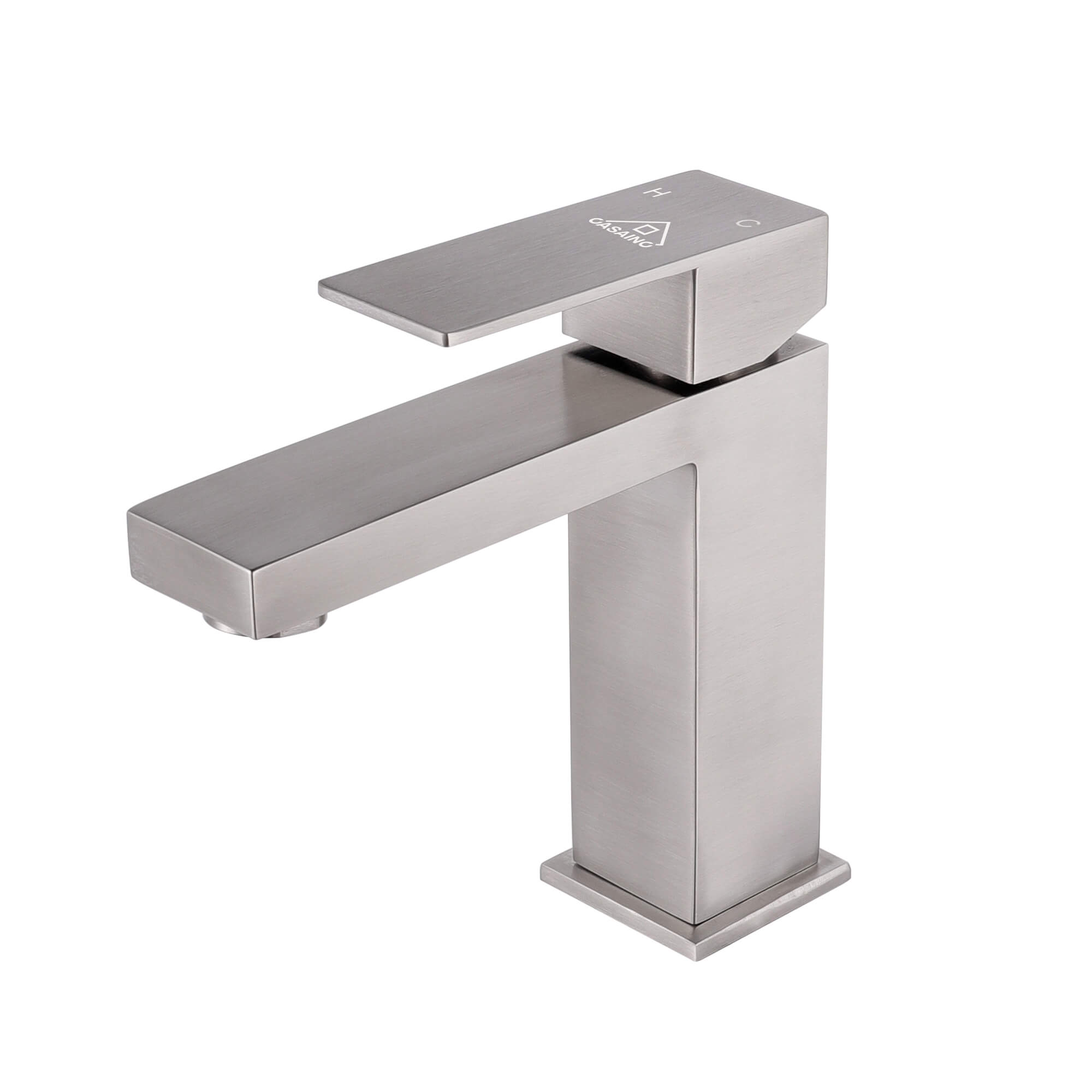 Casainc Brushed Nickel 1-Handle Residential Freestanding Sink Faucet