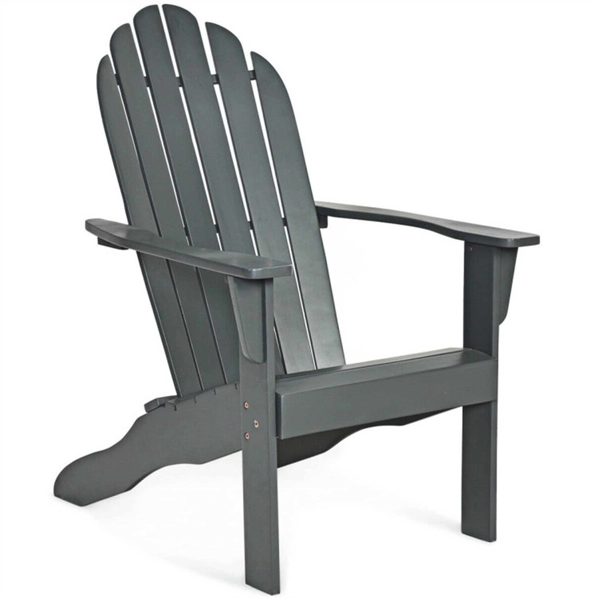 Wooden Outdoor Lounge Chair with Ergonomic Design for Yard and Garden