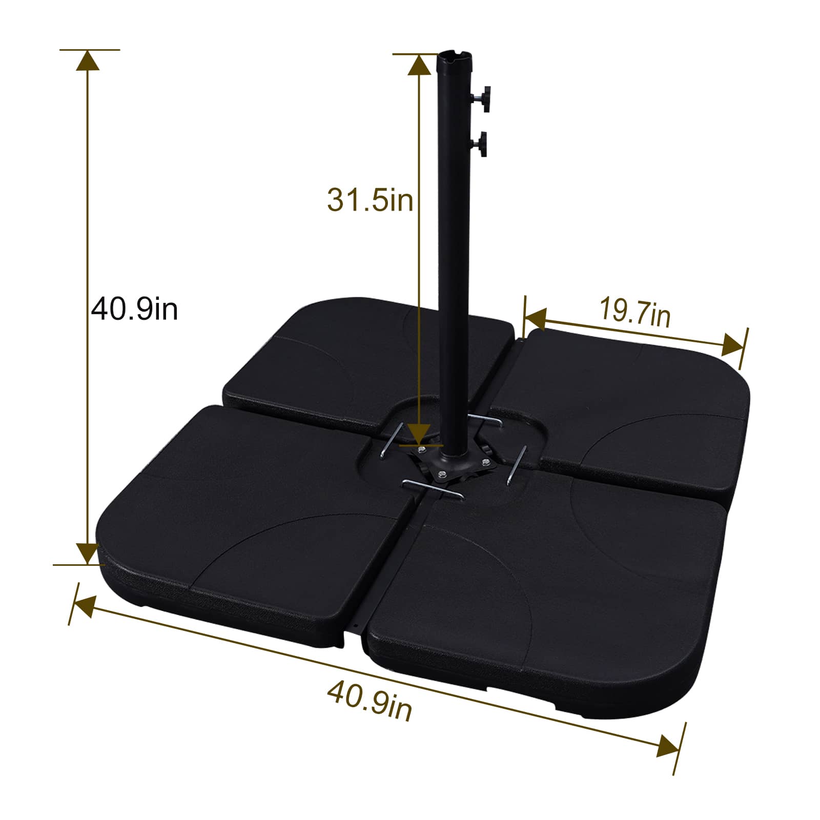 10Ft Patio Offset Umbrella Base