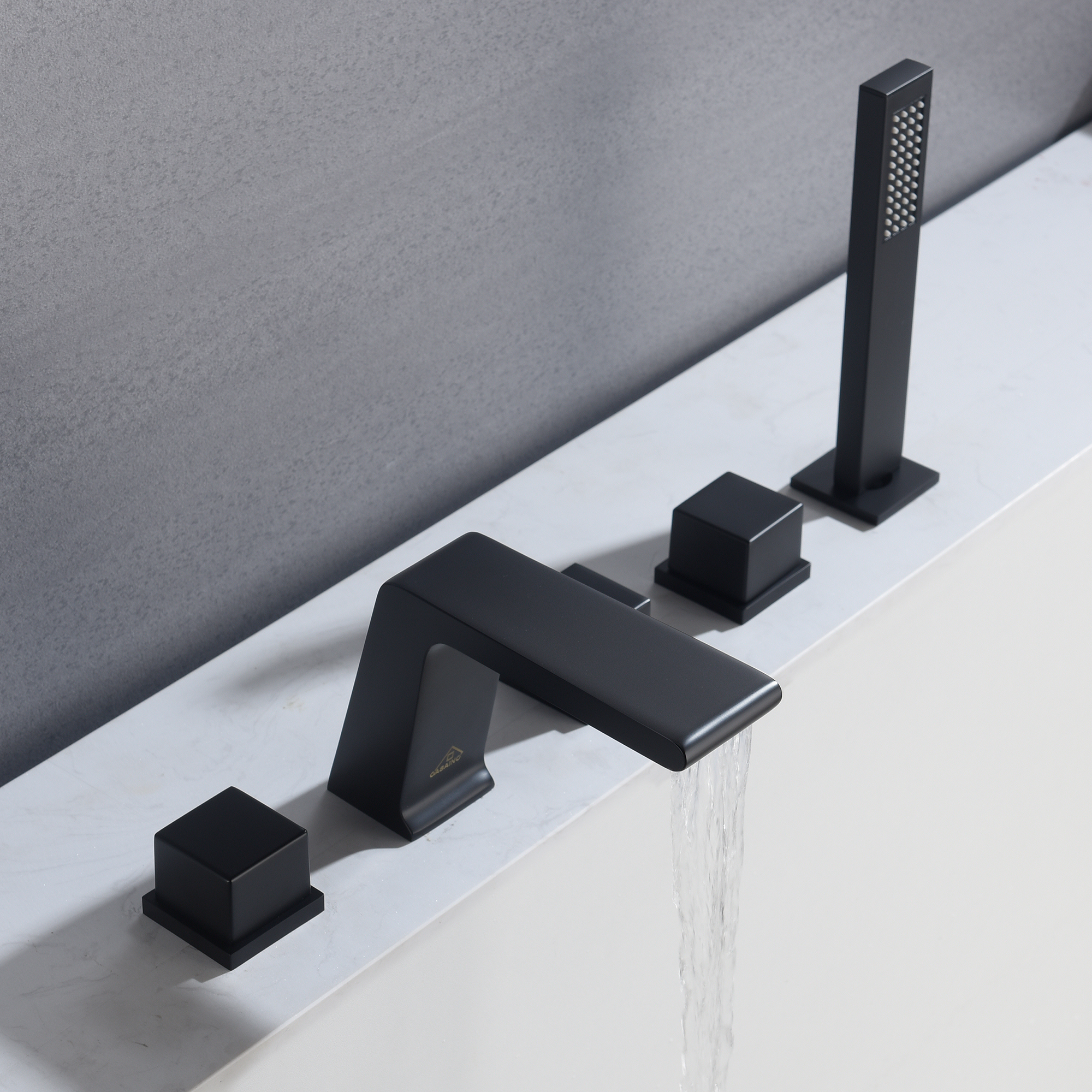 CASAINC Hot Sale 5 hole Bathtub Faucet With Handheld Shower Head