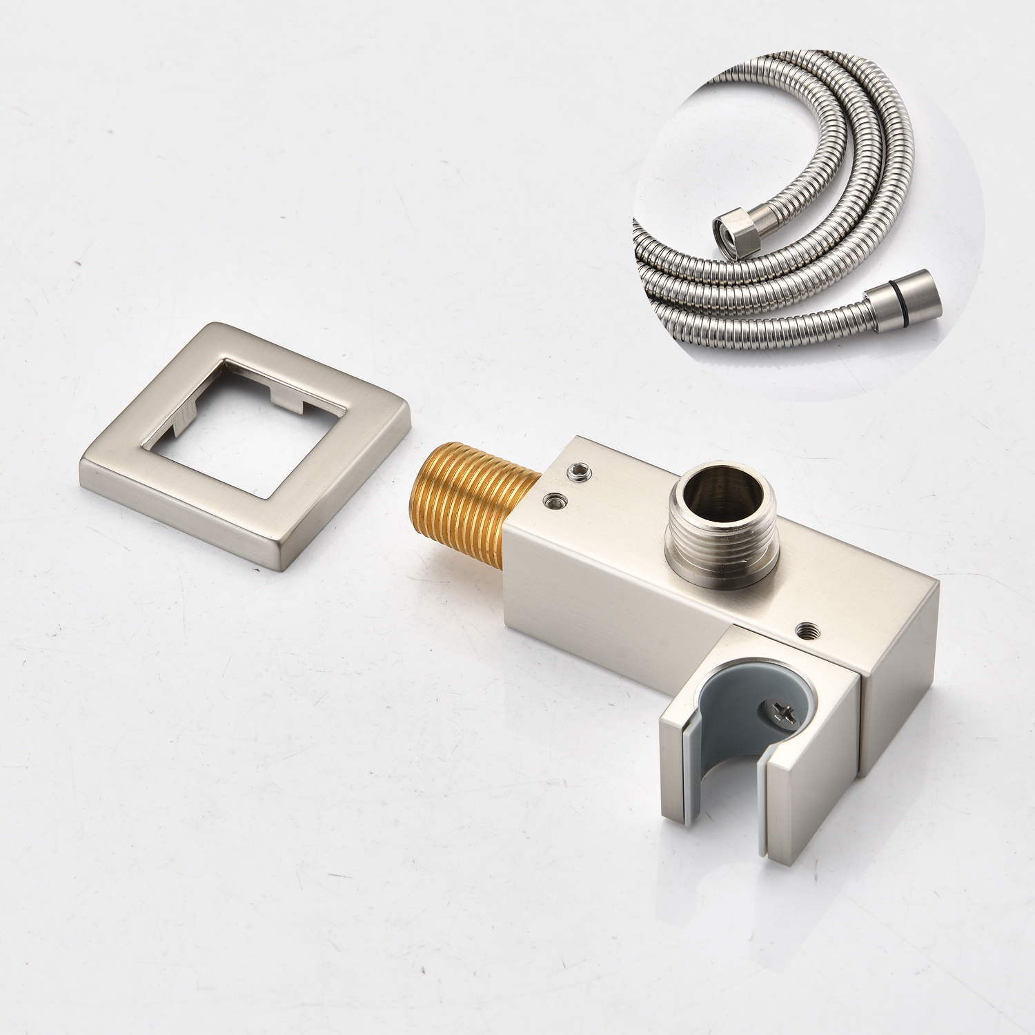 Ceiling Mounted Shower System Combo Set with Handheld and 16'Shower head-CASAINC