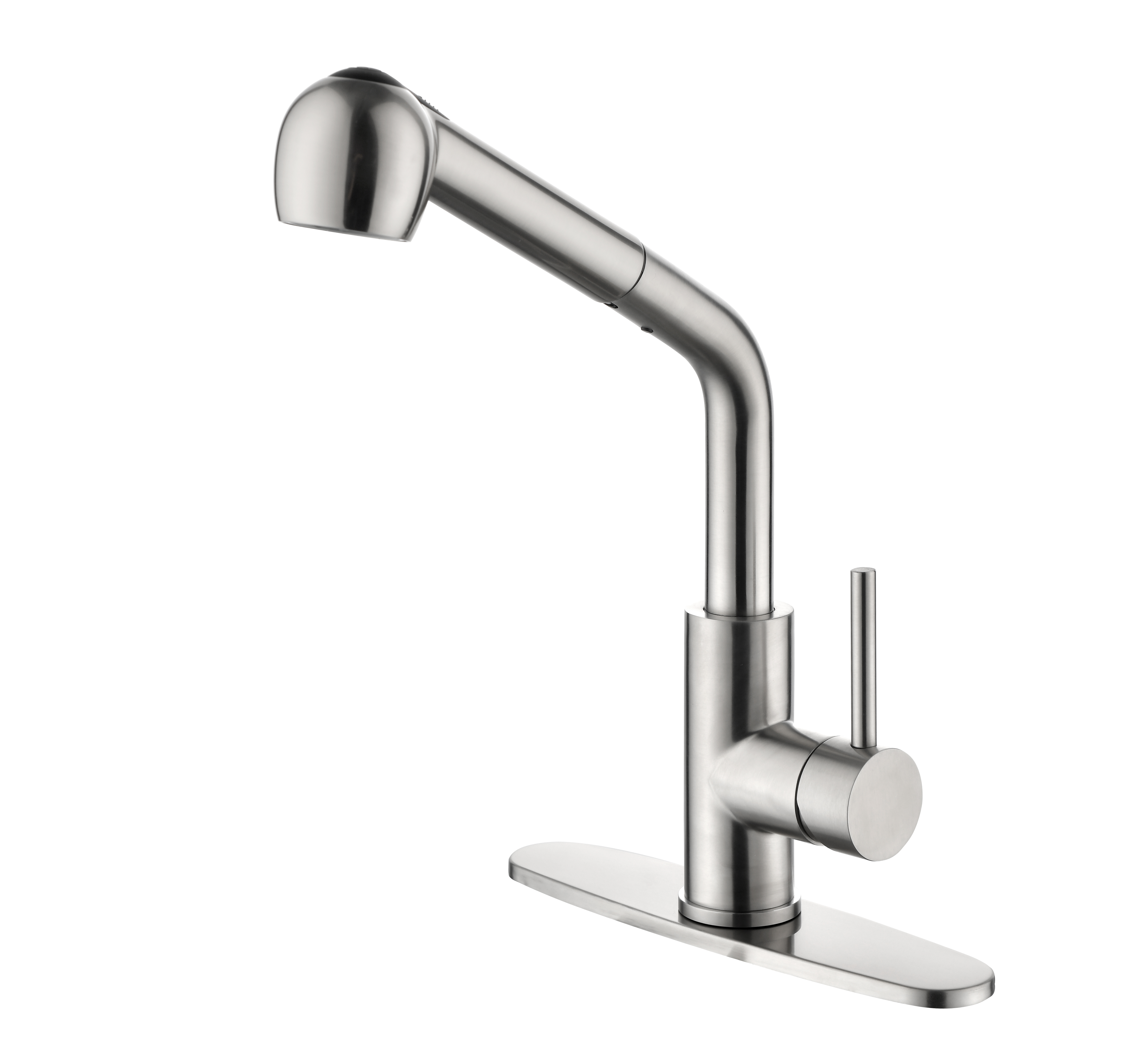 Kitchen Faucets with Pull Down Sprayer, Single Handle Kitchen Sink Faucet with Pull Out Sprayer, Brushed Nickel-CASAINC