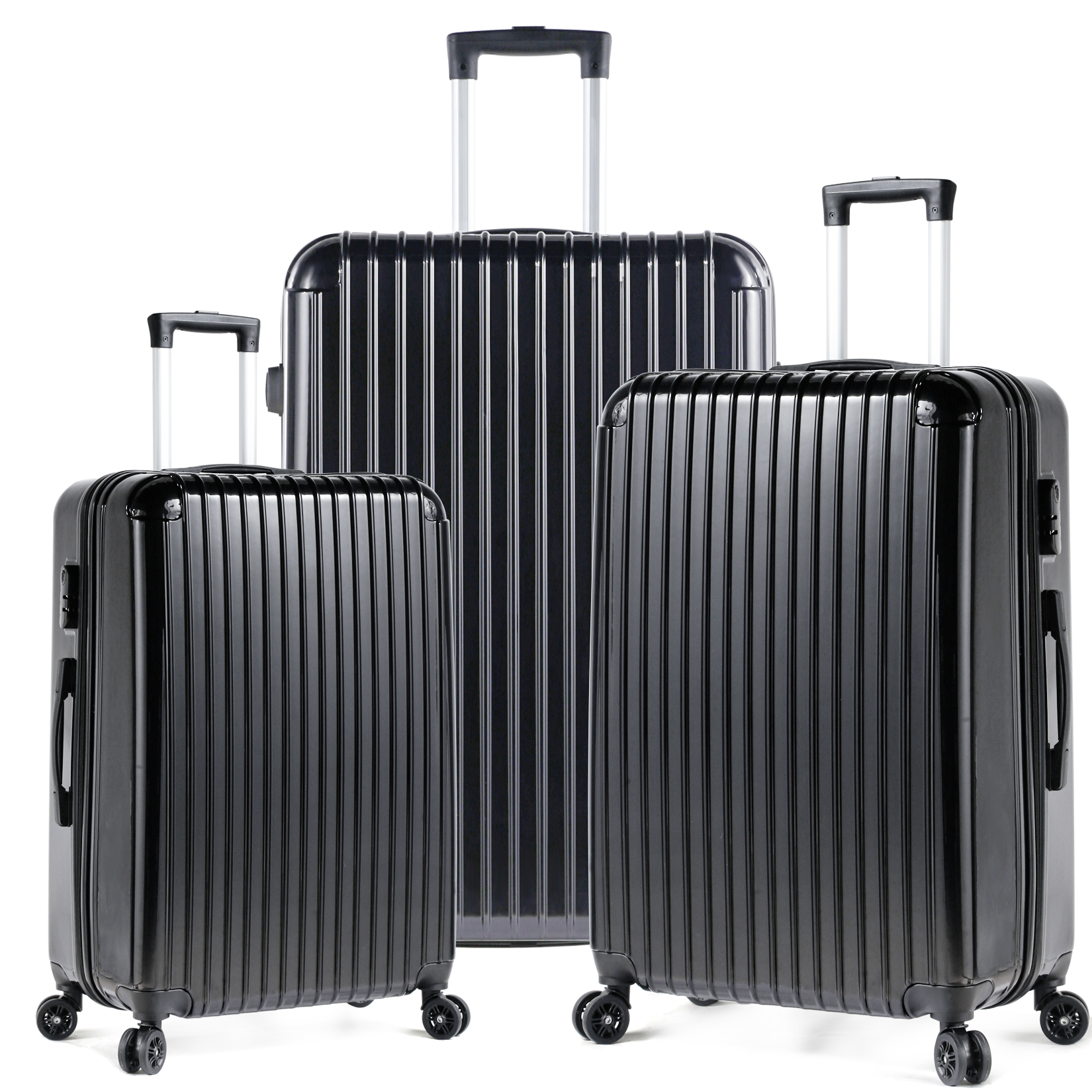 Miibox 3 Piece Set ABS+PC Material Spinner Wheel Luggage Carrier Easy 