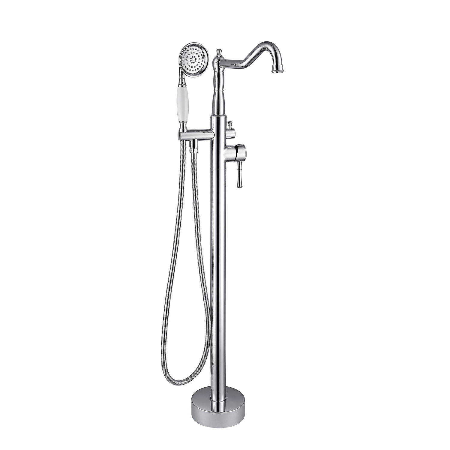 Single Handle Classical Freestanding Bathtub Faucet with Hand Shower Hand-CASAINC