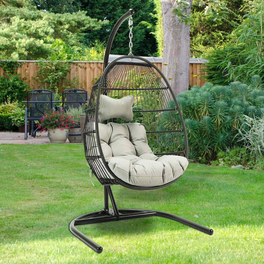 Single Swing chair for garden patio living room leisure chair-CASAINC