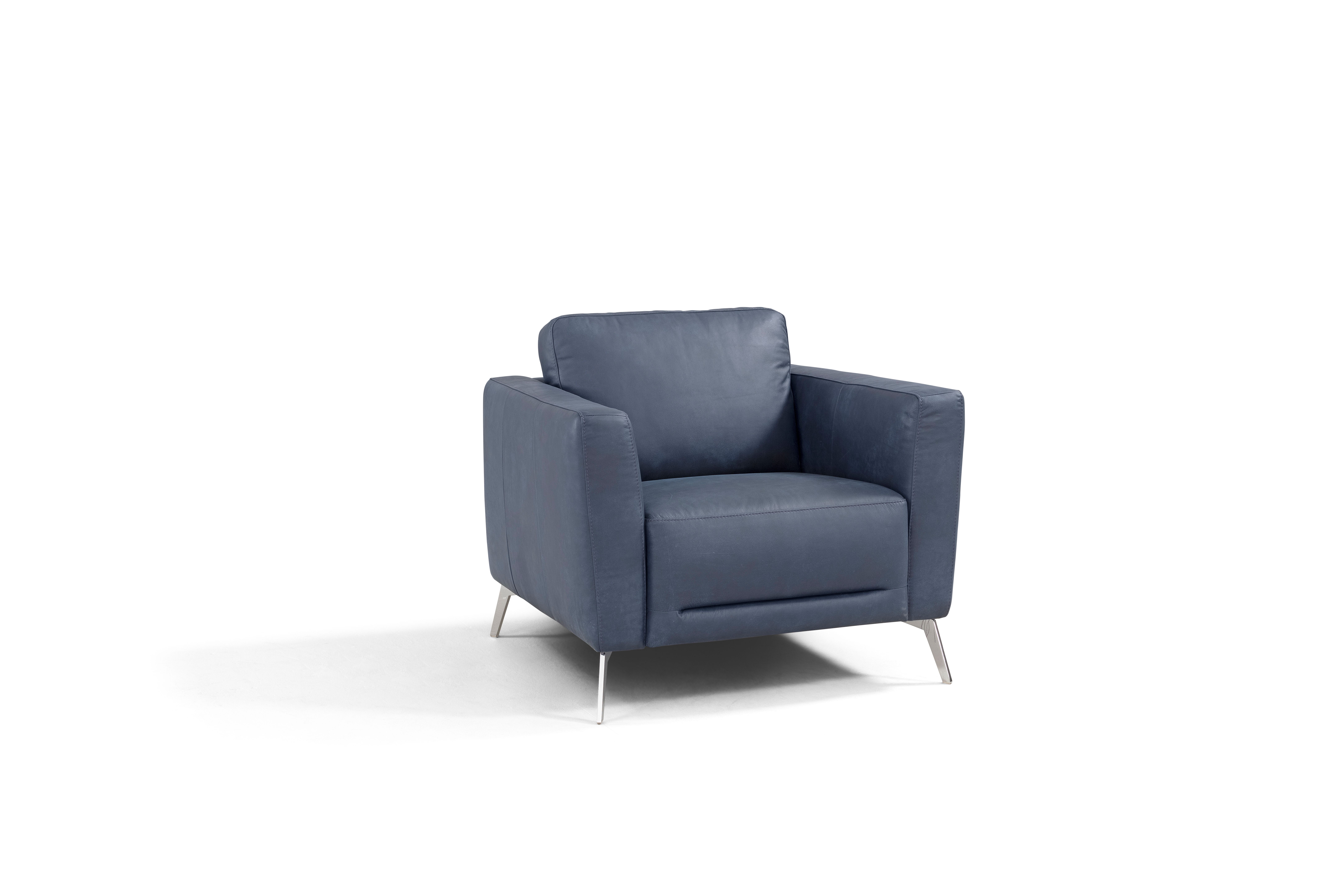 ACME Astonic Chair, Blue Leather-CASAINC