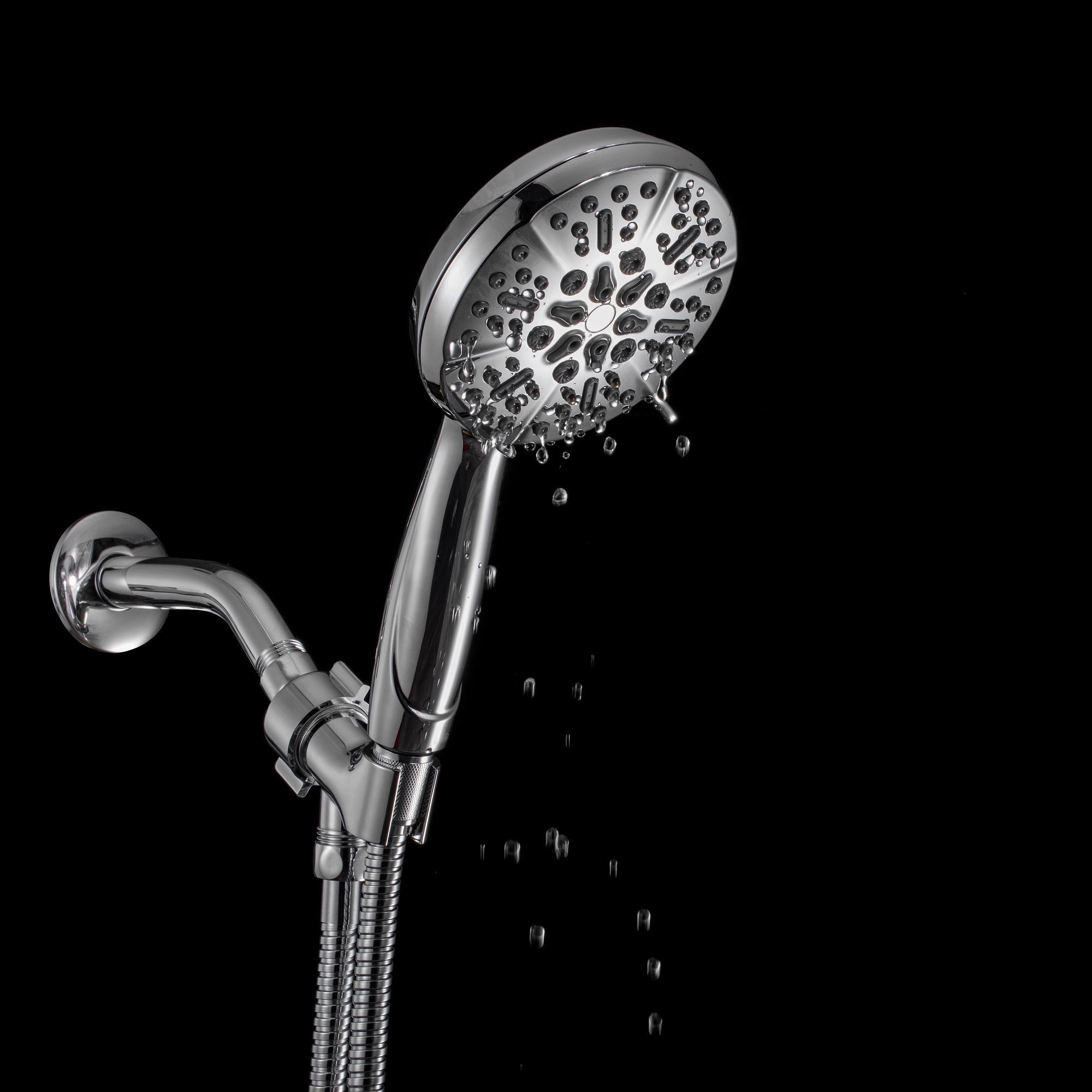 5-Spray Patterns 5 in. High Pressure Wall Mount Handheld Shower Head-CASAINC