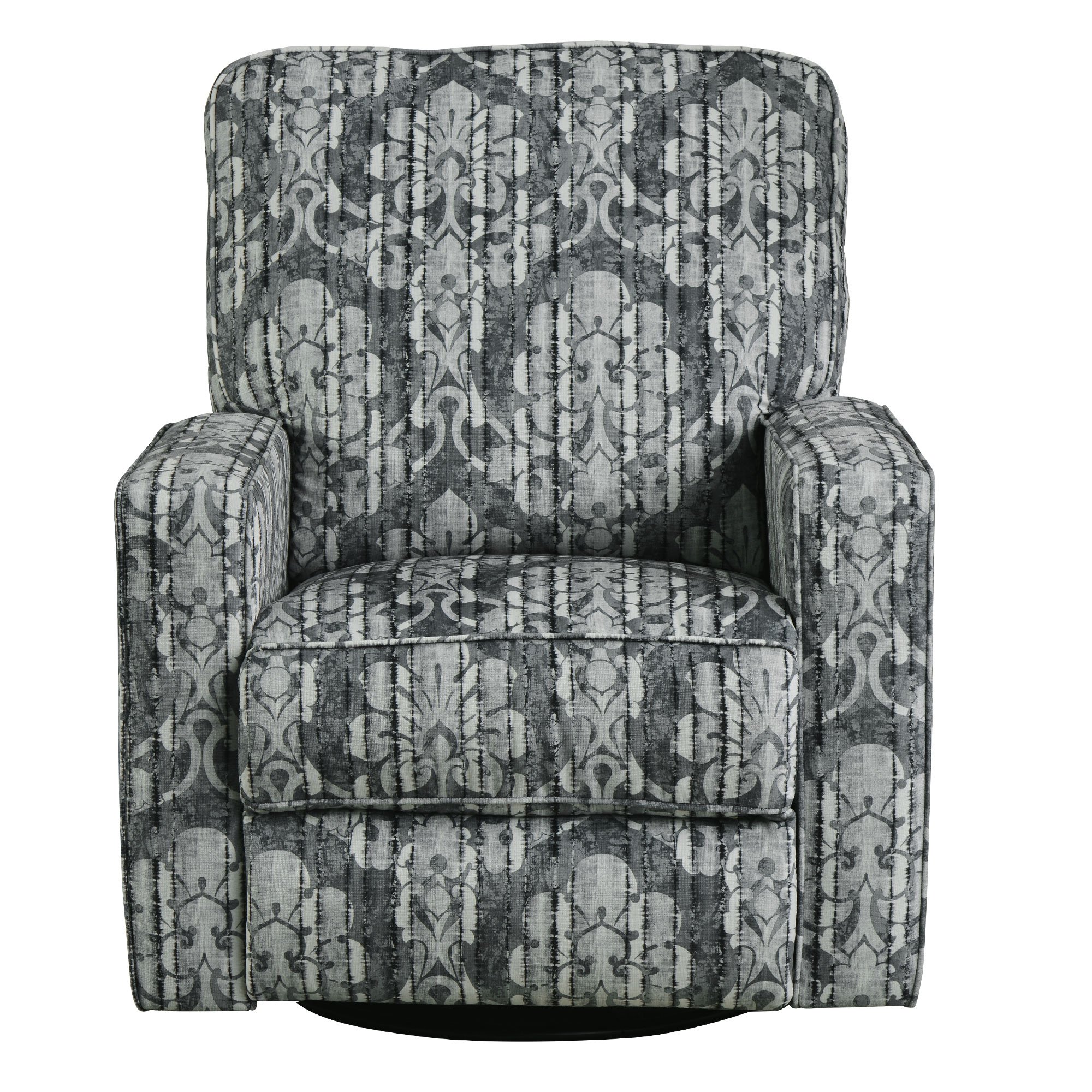 Manual Recliner Chair, 360° Swivel and Rocking Accent Chair - Bedroom & Living Room Reclining Sofa-CASAINC