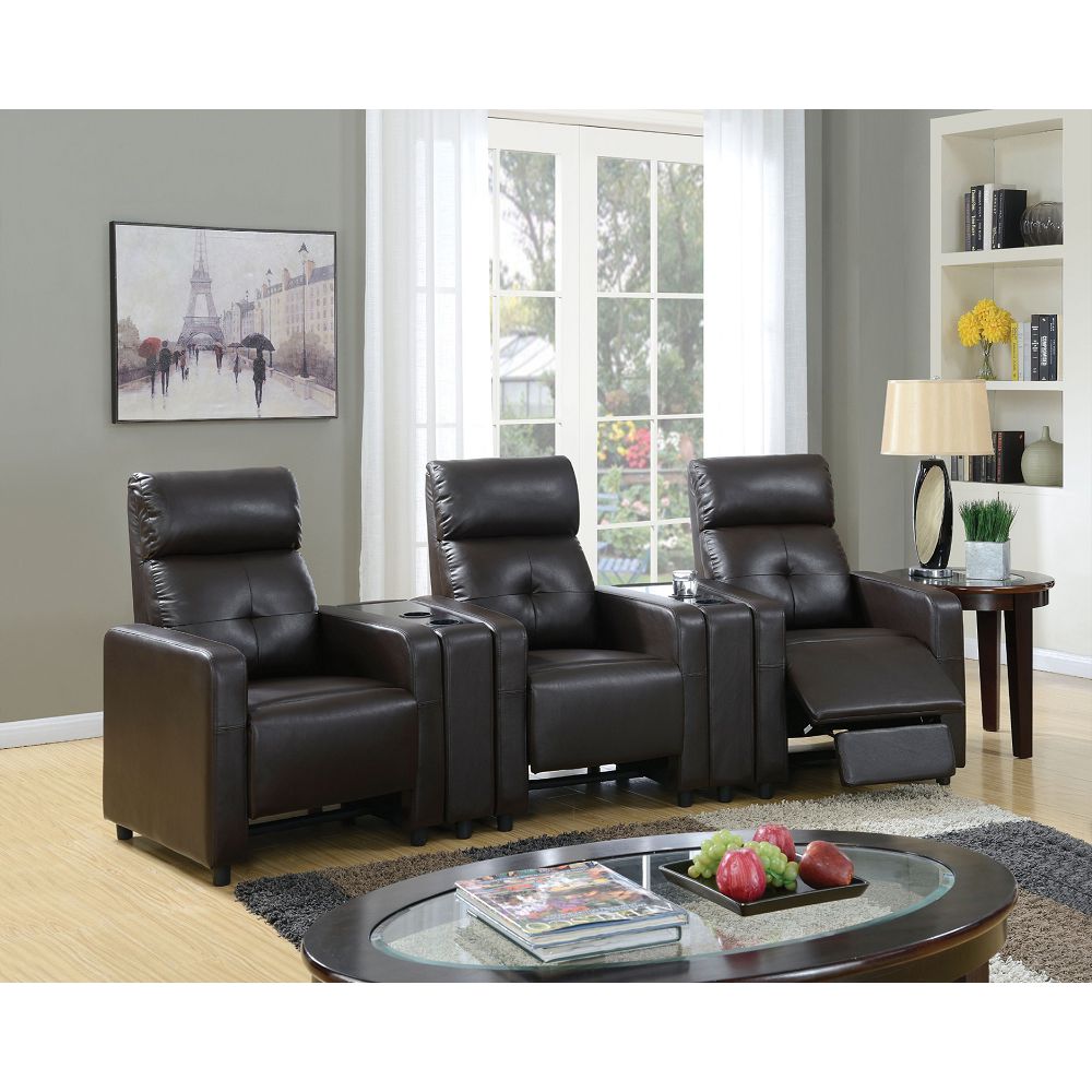 ACME Britten Home Theater (Motion) in Espresso PU