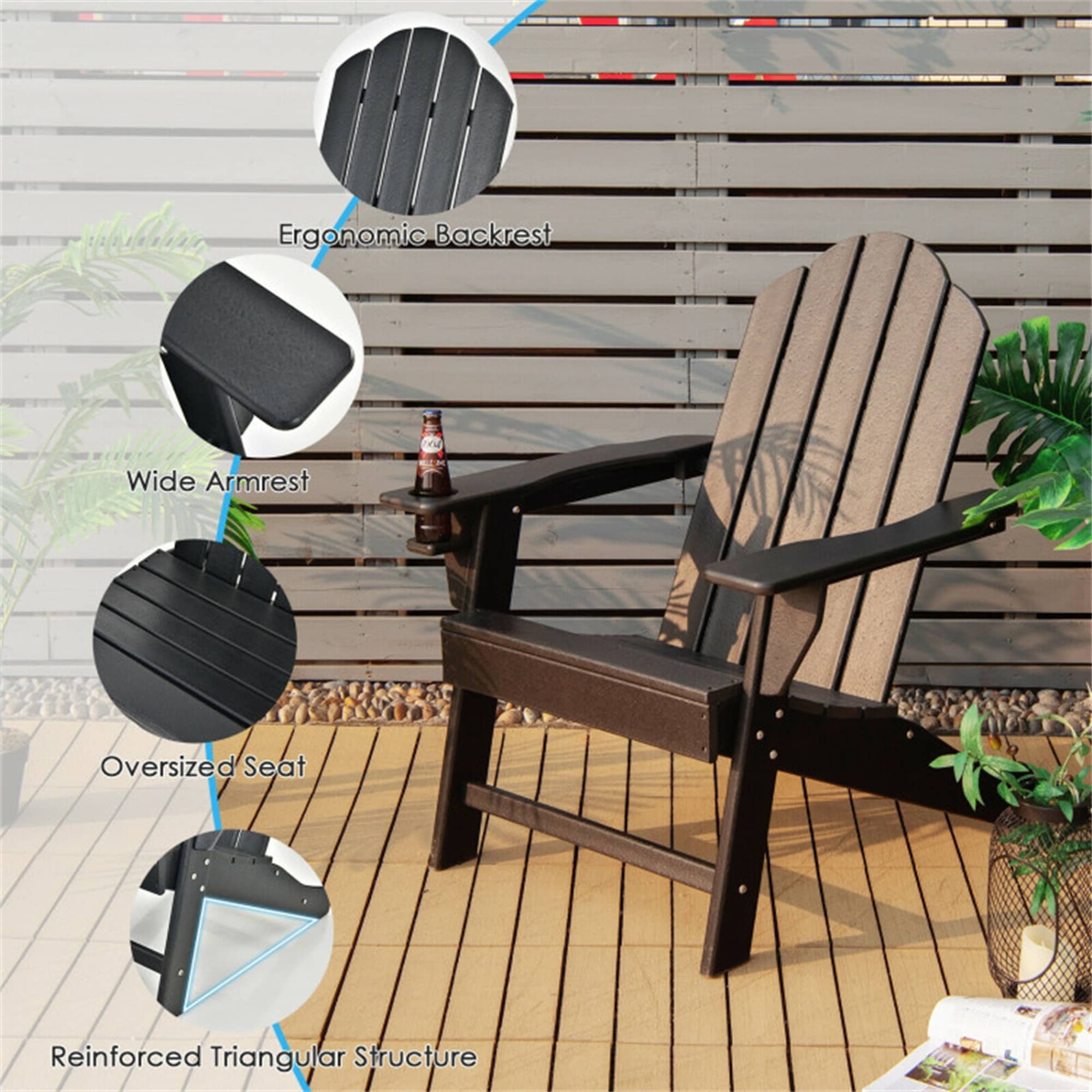 oversized plastic adirondack chairs