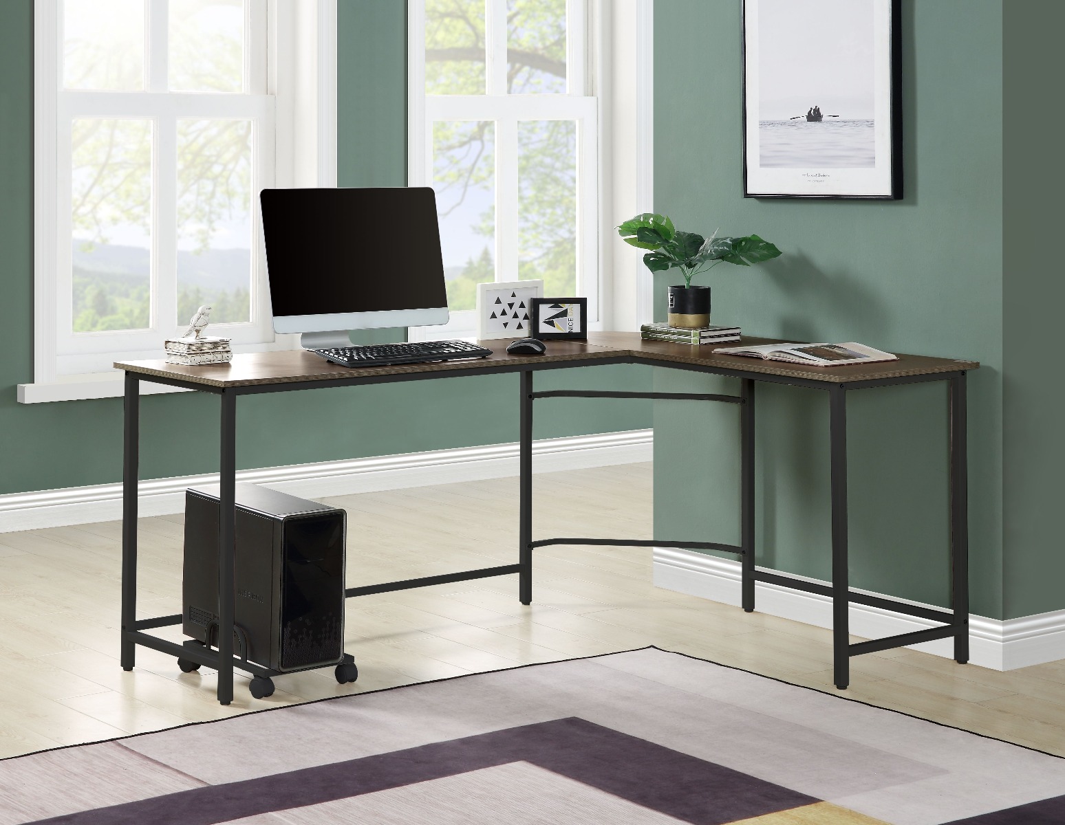 ACME Dazenus Computer Desk, Black Finish-CASAINC