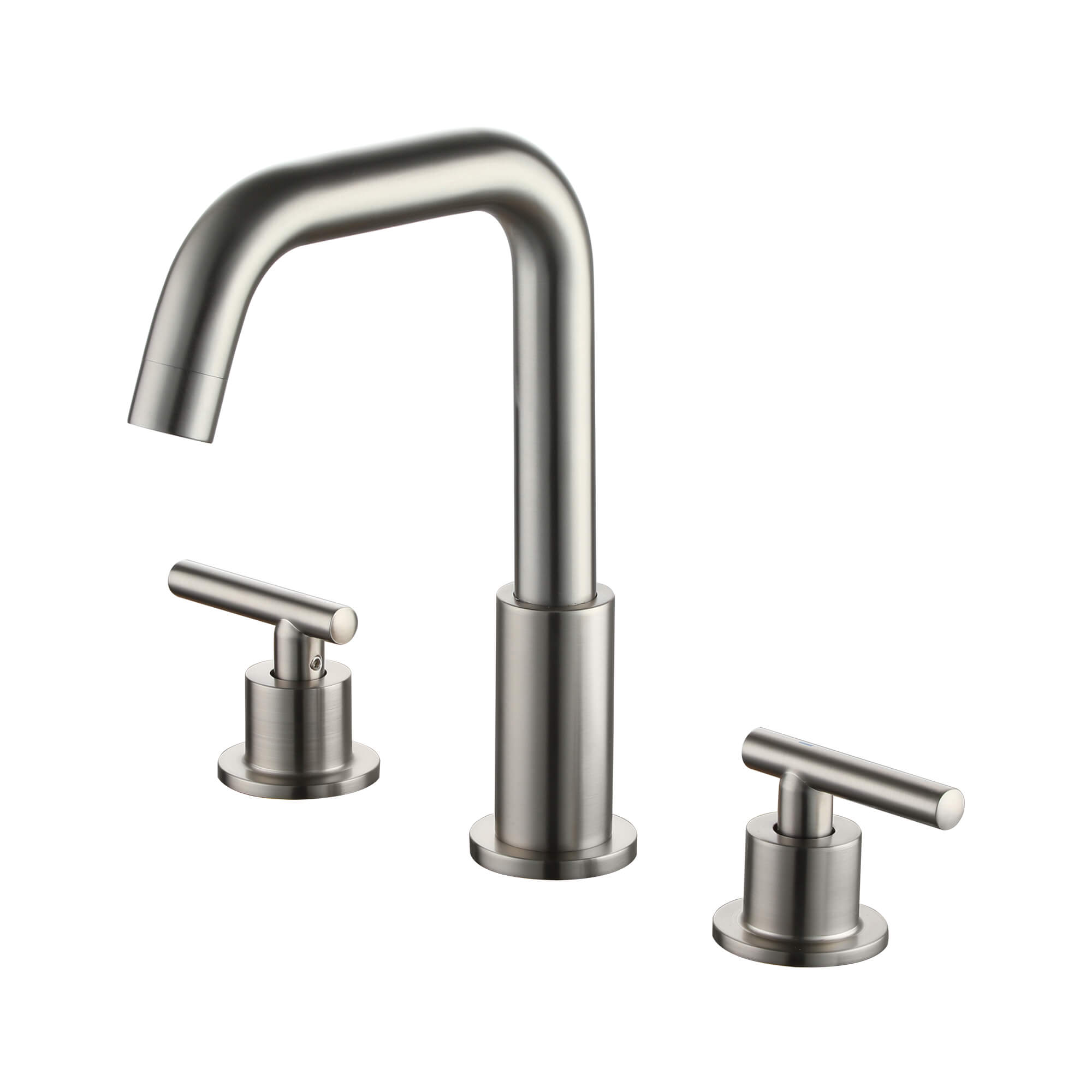3-Hole 8 Inch Widespread 2-Handle Mid-Arc Bathroom Sink Faucet