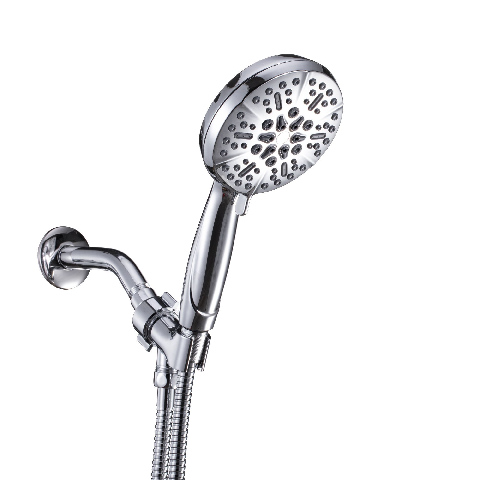 5-Spray Patterns 5 in. High Pressure Wall Mount Handheld Shower Head-CASAINC
