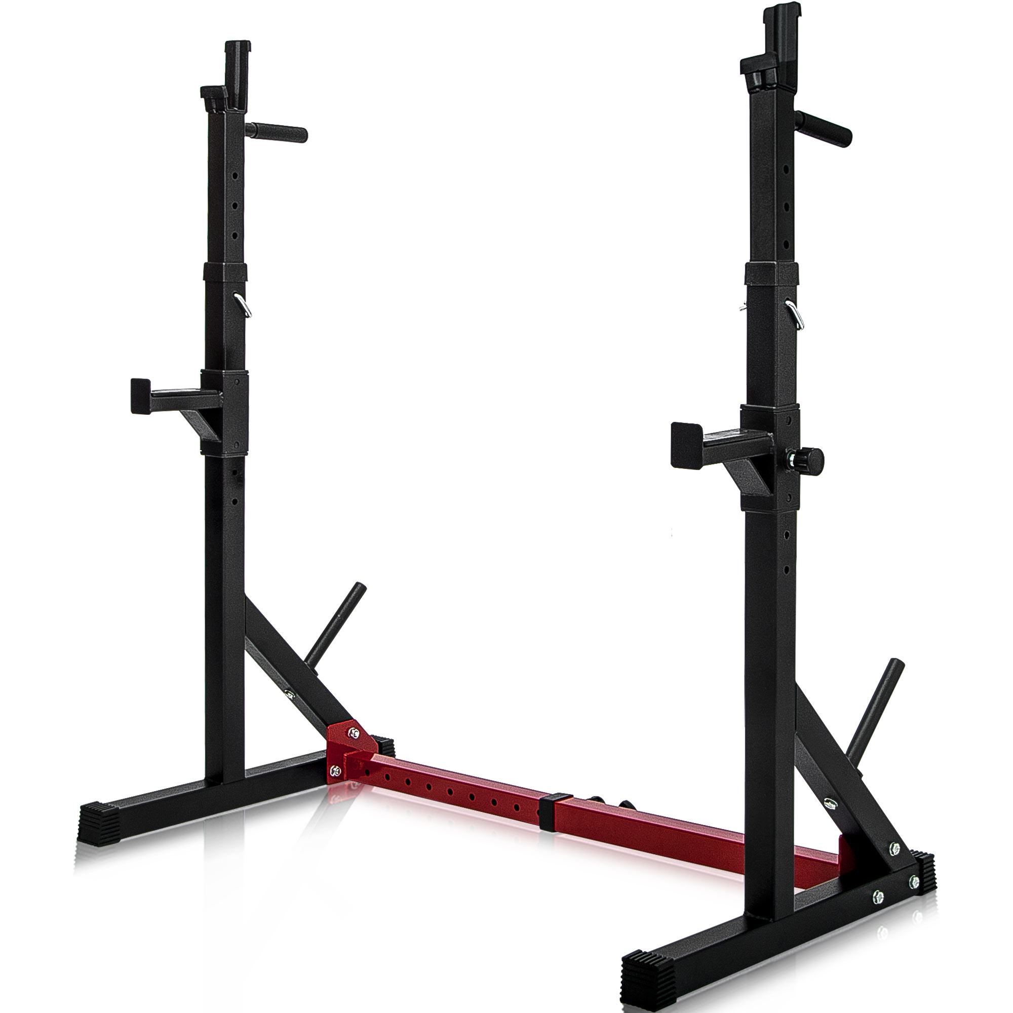 Adjustable Barbell Rack Max Load 550LBS Multi-Function Dipping Station Squat Stand Home Gym Fitness Weight Bench Press Stand-CASAINC