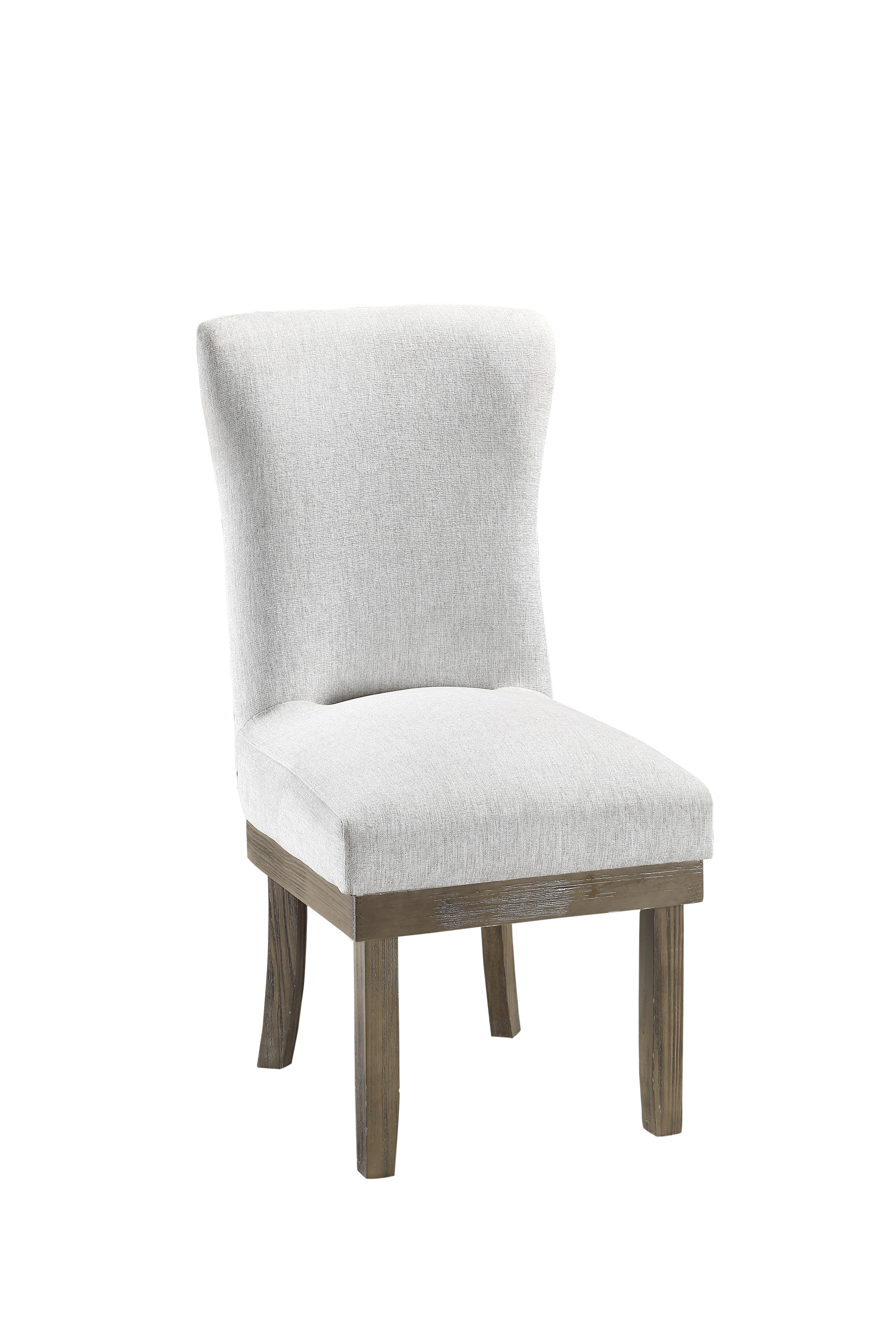 ACME Landon Side Chair (Set-2), Gray Linen