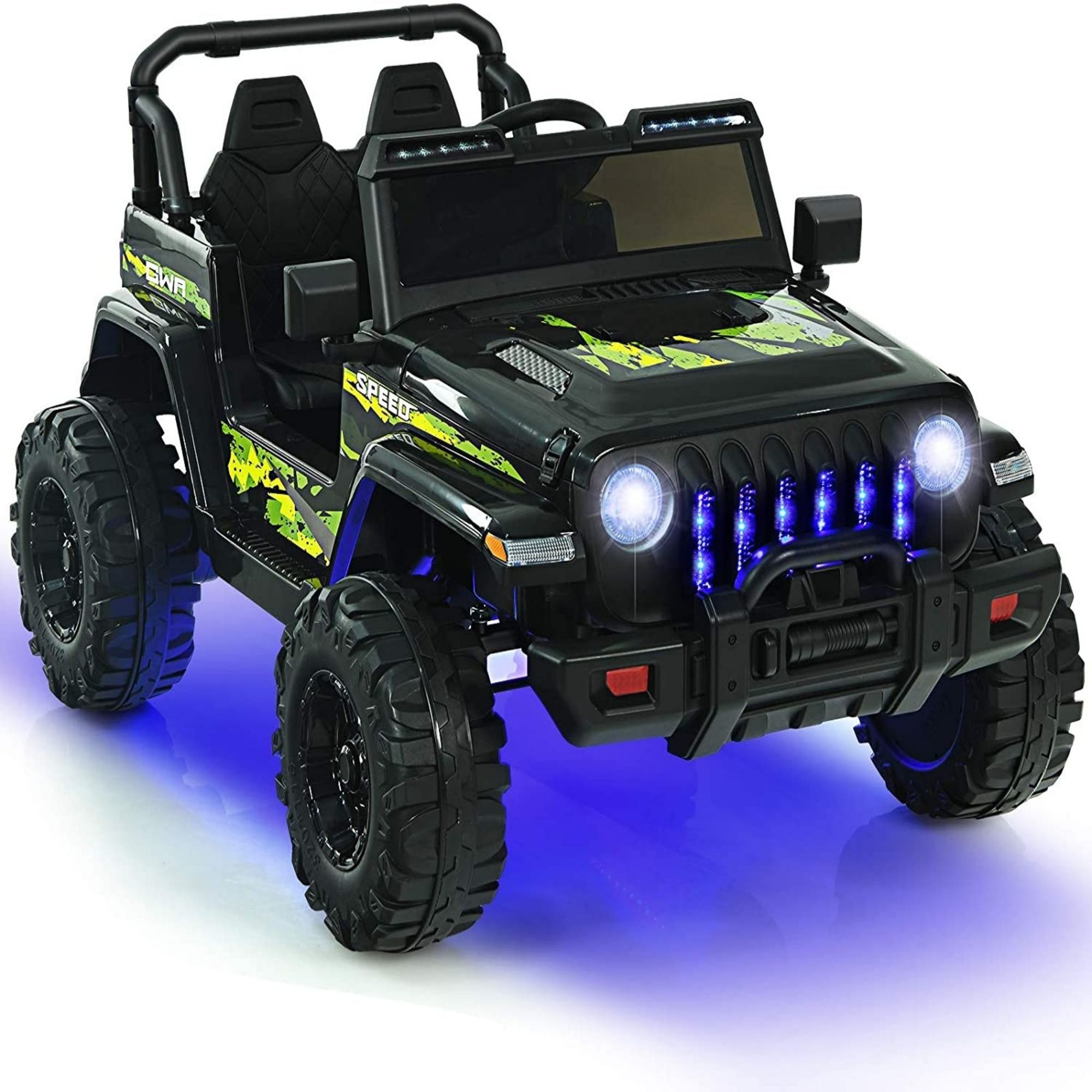 12V Kids Ride-on Jeep Car with 2.4 G Remote Control-CASAINC