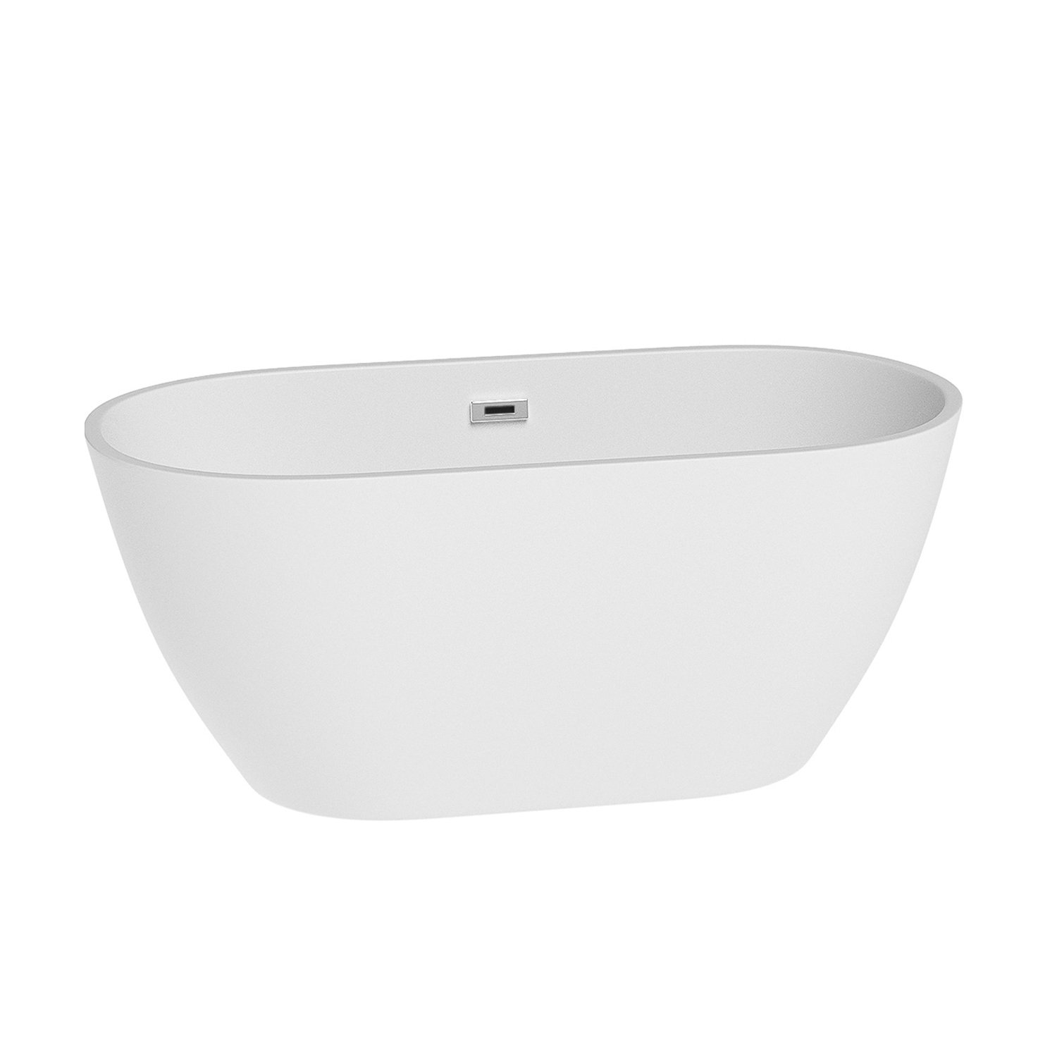 Freestanding Bathtub with Elegant Design - 55"L x 22.75"H x 17.37"D(inch)-CASAINC
