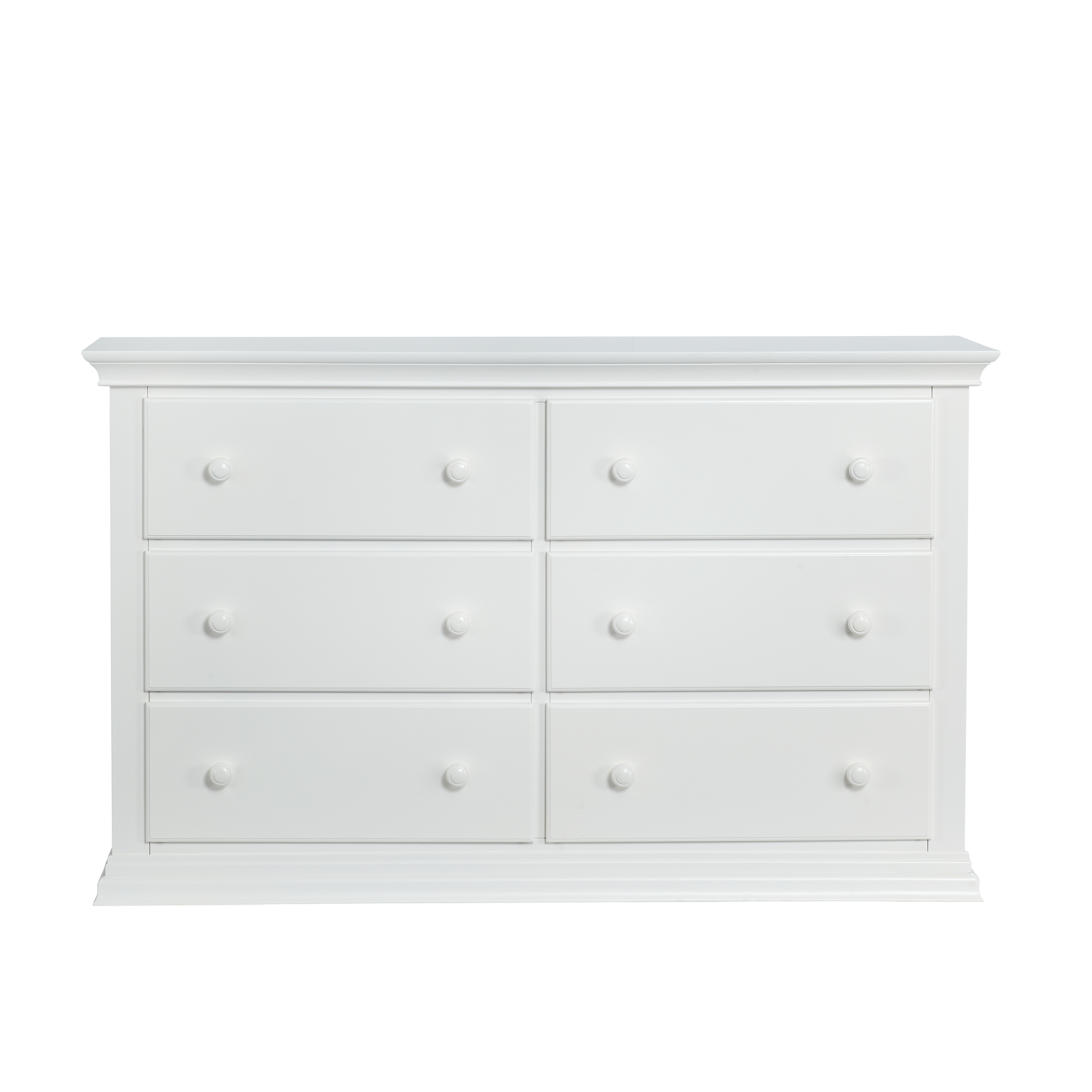 Universal 6 Drawer Dresser White-CASAINC