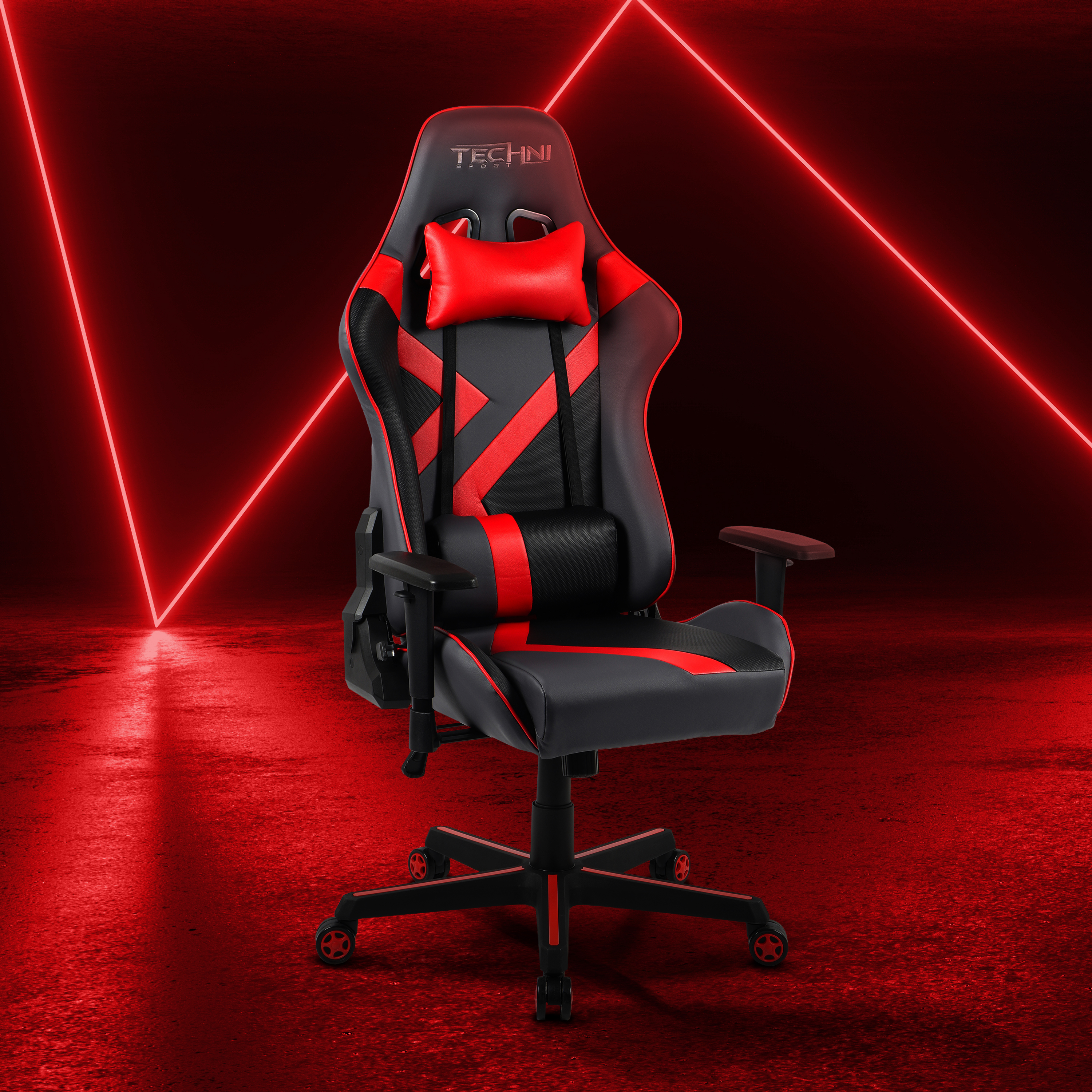 Techni Sport TS-70 Office-PC Gaming Chair, Red-CASAINC